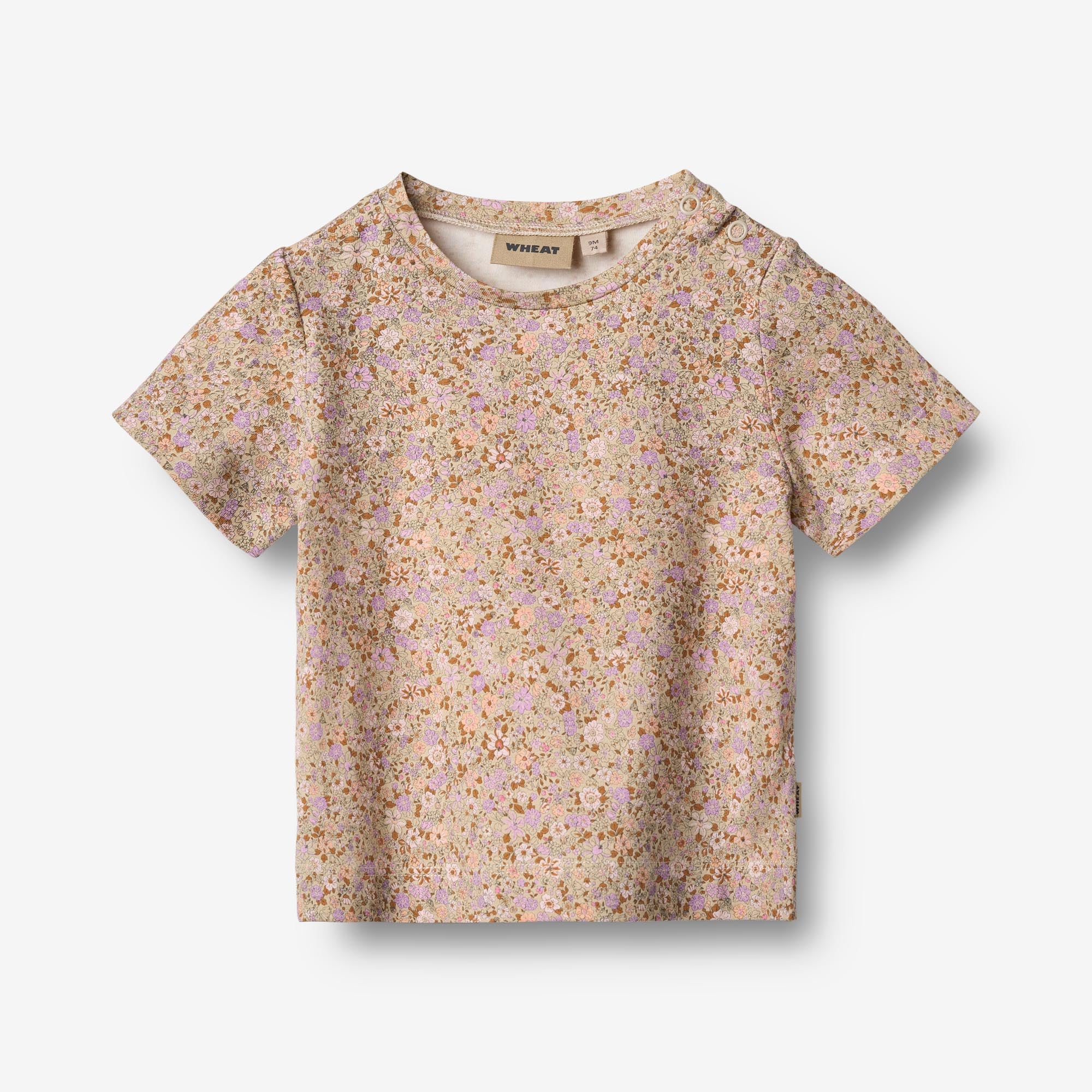 wheat-manna-baby-t-shirt-lilac-flower-meadow-bio image 1