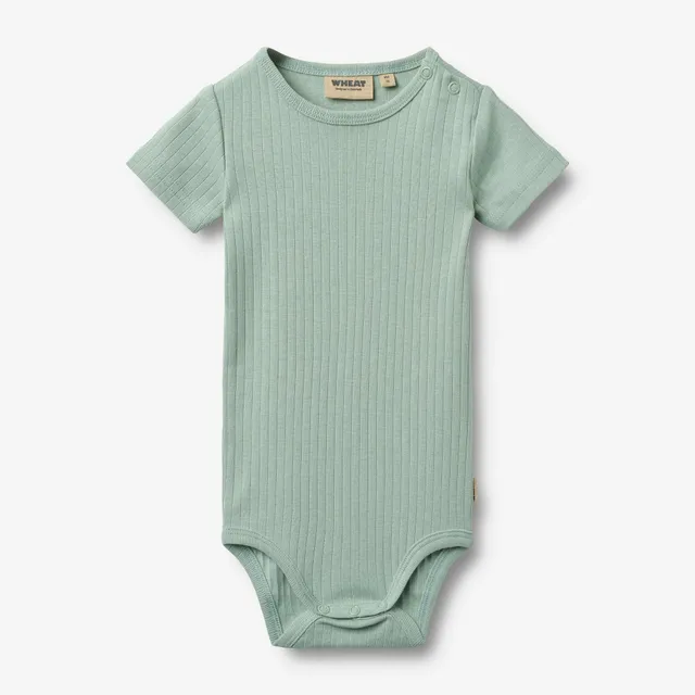 wheat-edvald-body-kurzarm-bio-baumwolle-green-pool image 1