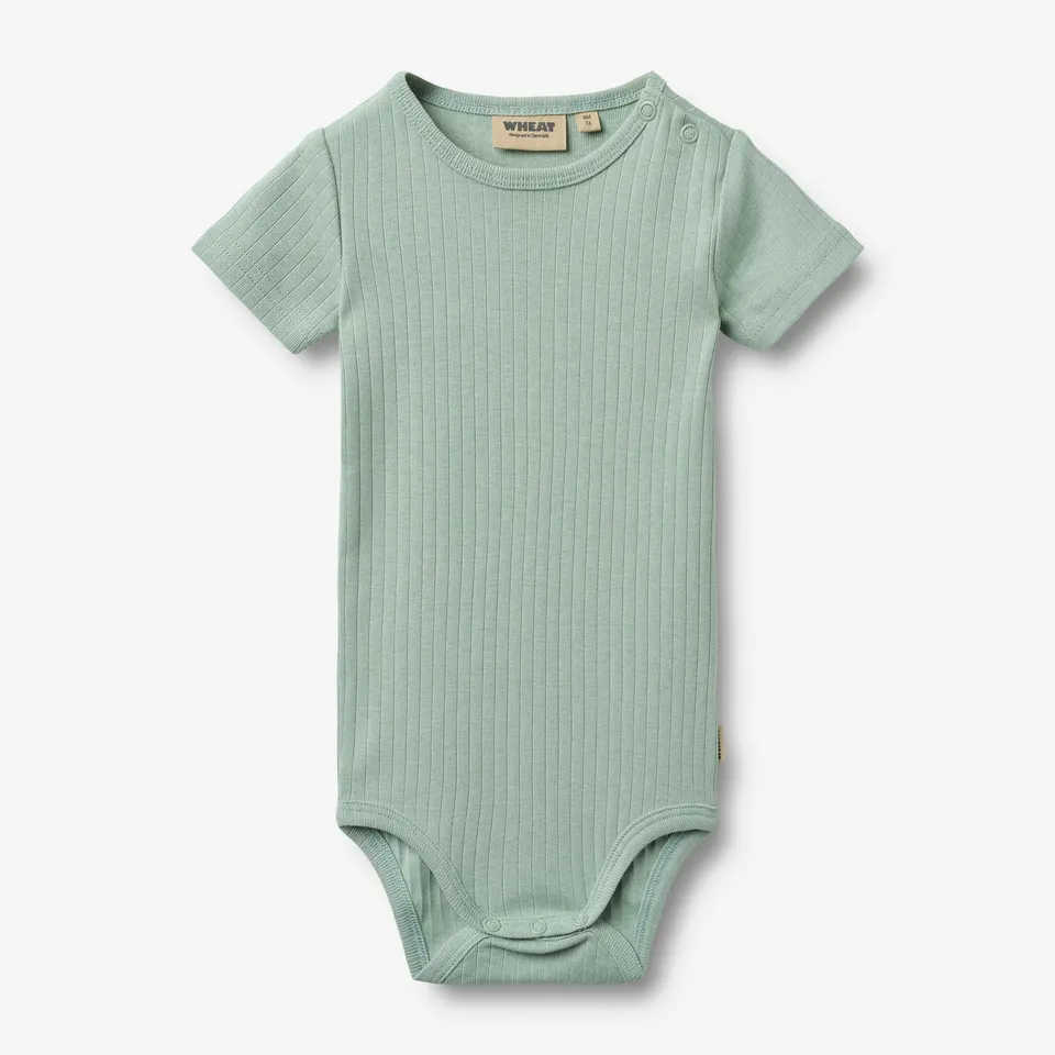 wheat-edvald-body-kurzarm-bio-baumwolle-green-pool image 1