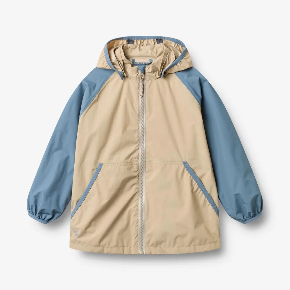 wheat-shelljacke-himmel-sand-stone-regenjacke-kinder-leicht image 1