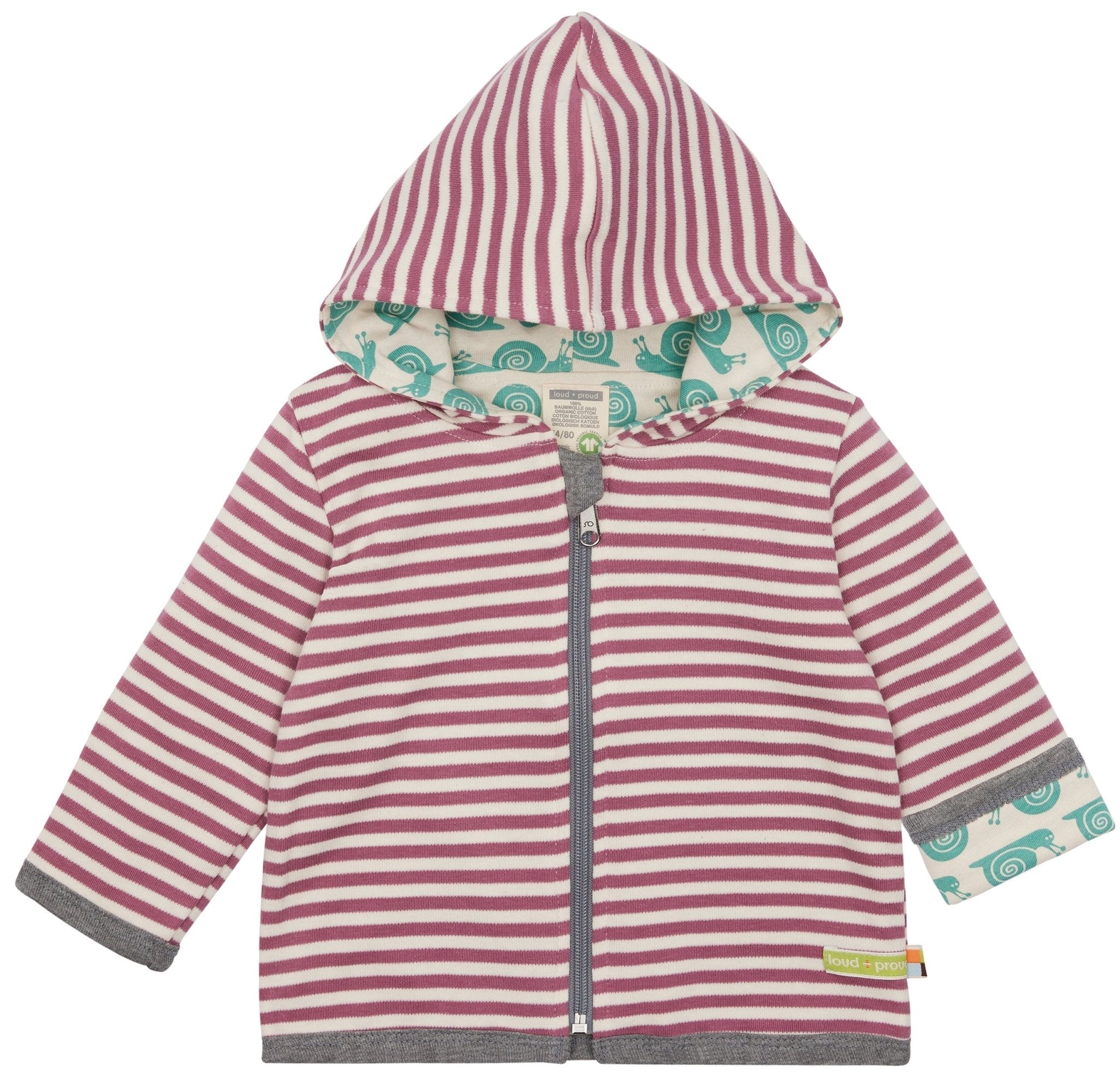 loud-proud-classics-wendejacke-kapuze-grey-74-80 image 4
