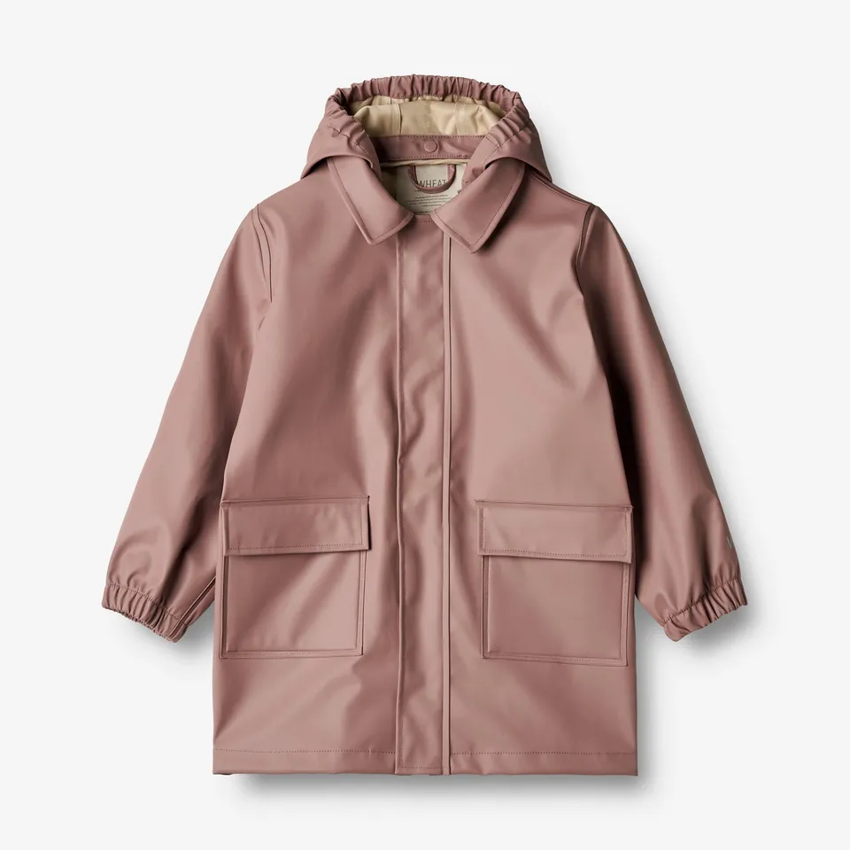 wheat-finley-regenjacke-dusty-lilac-lang-wasserdicht image 1