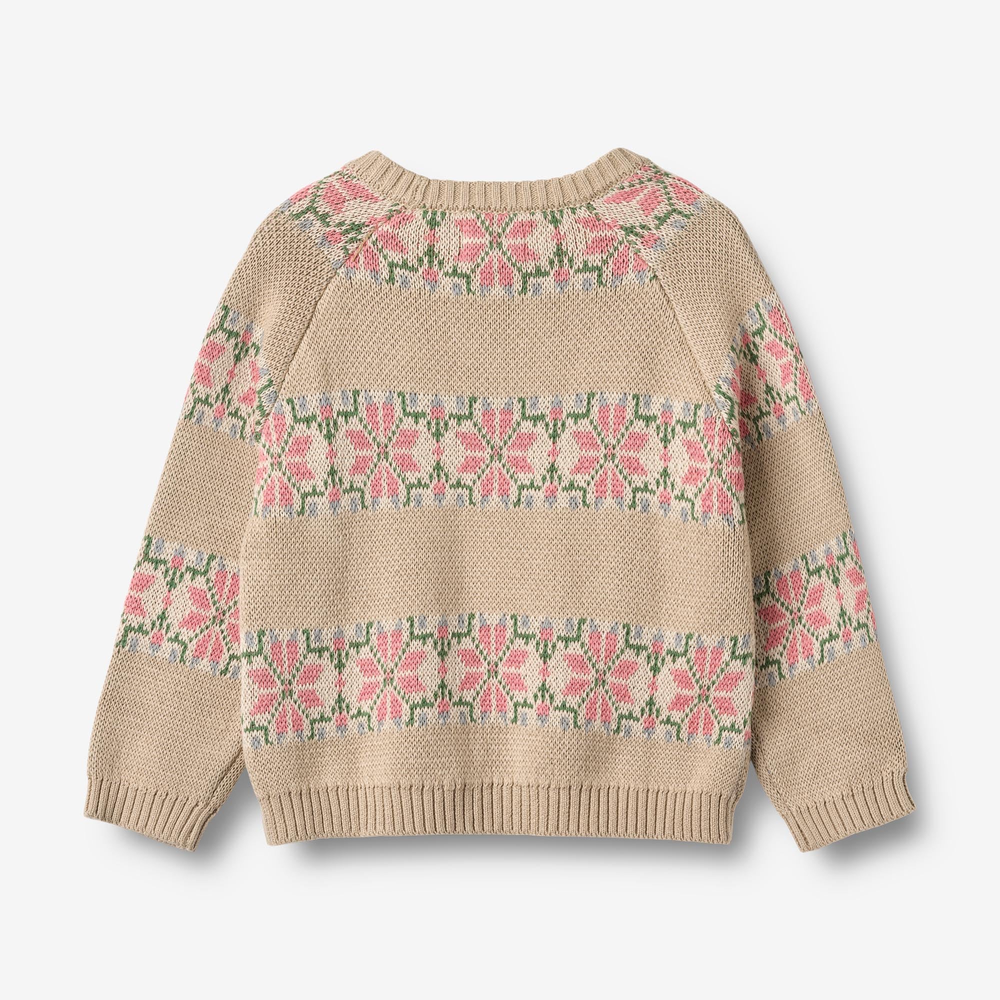 wheat-alberte-jacquard-pullover-warm-sand-bio-baumwolle image 3