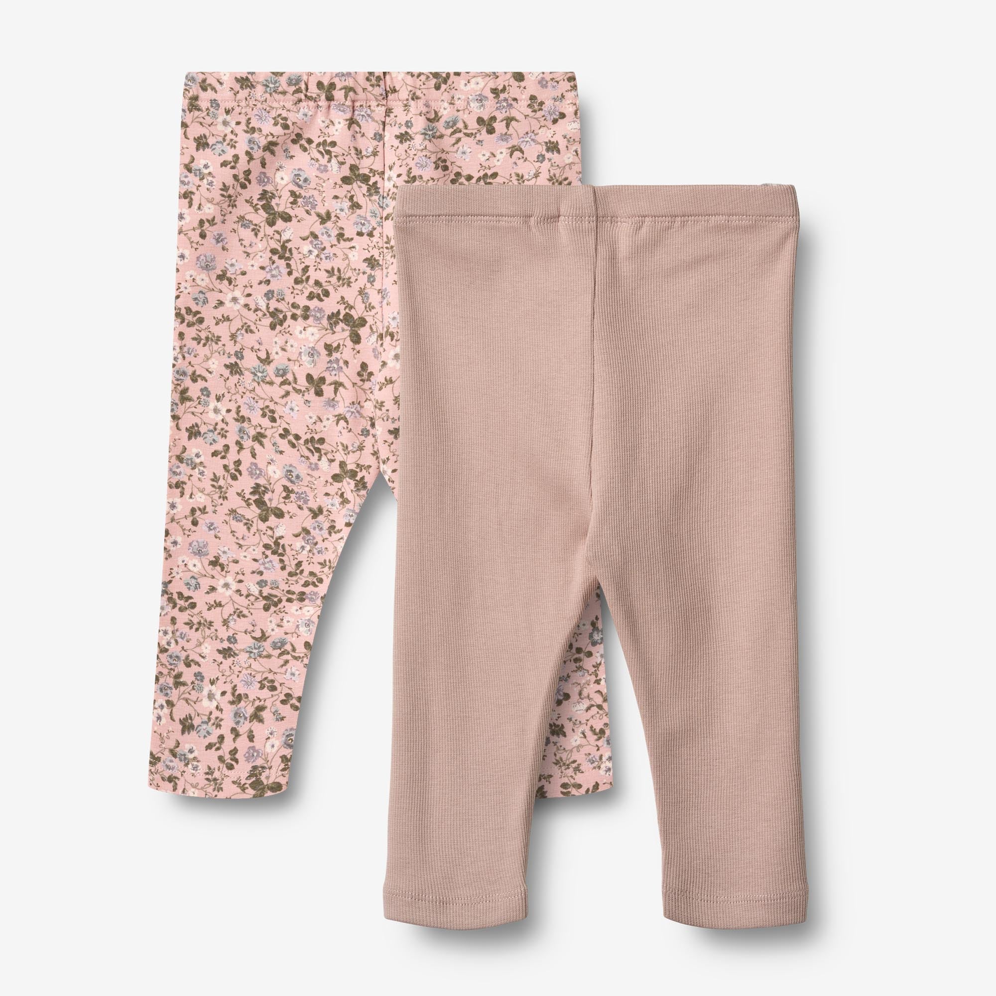 wheat-jules-leggings-2er-pack-rose-powder-baby-bio-baumwolle image 2