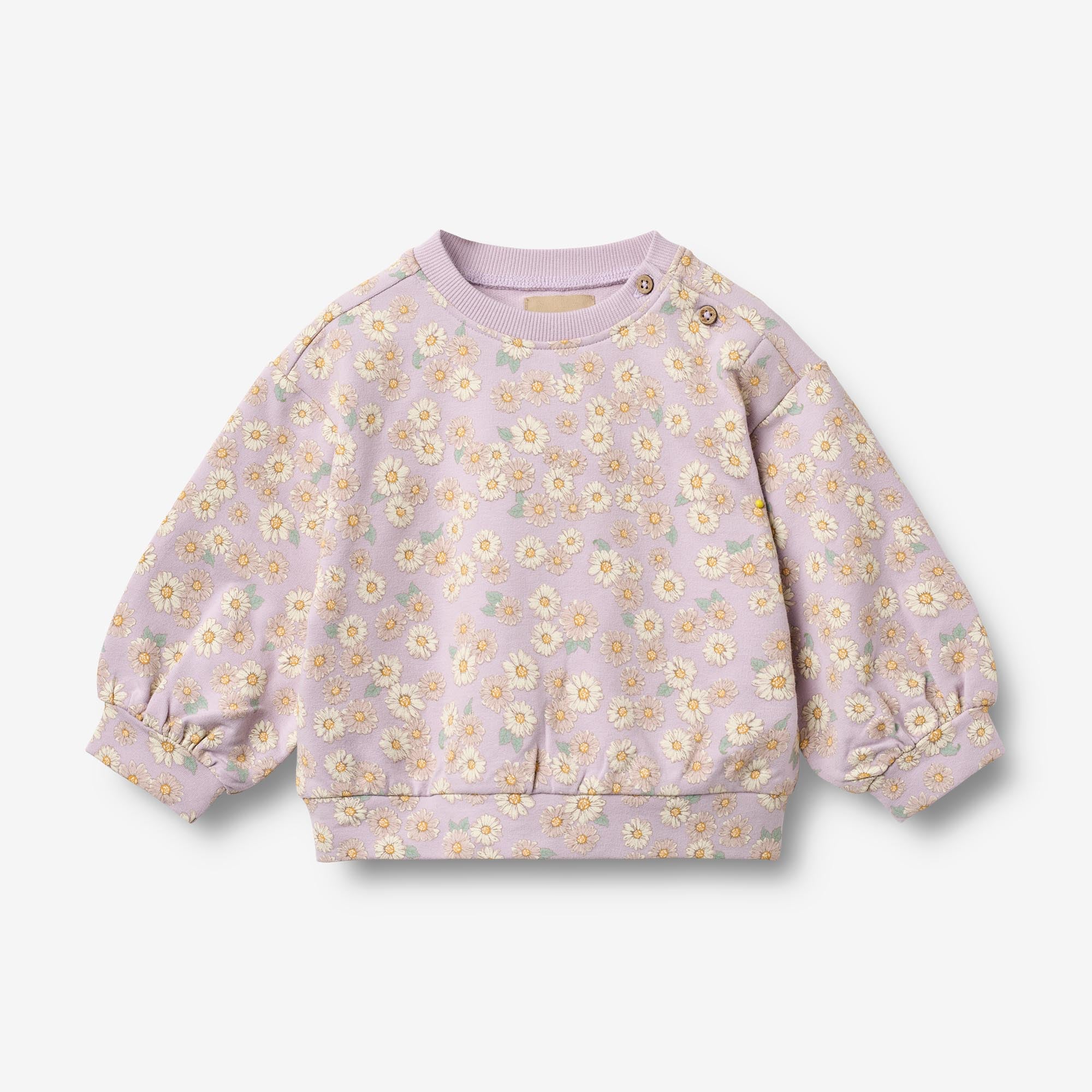 wheat-lia-sweatshirt-sweater-lavender-daisies-baby-bio image 1