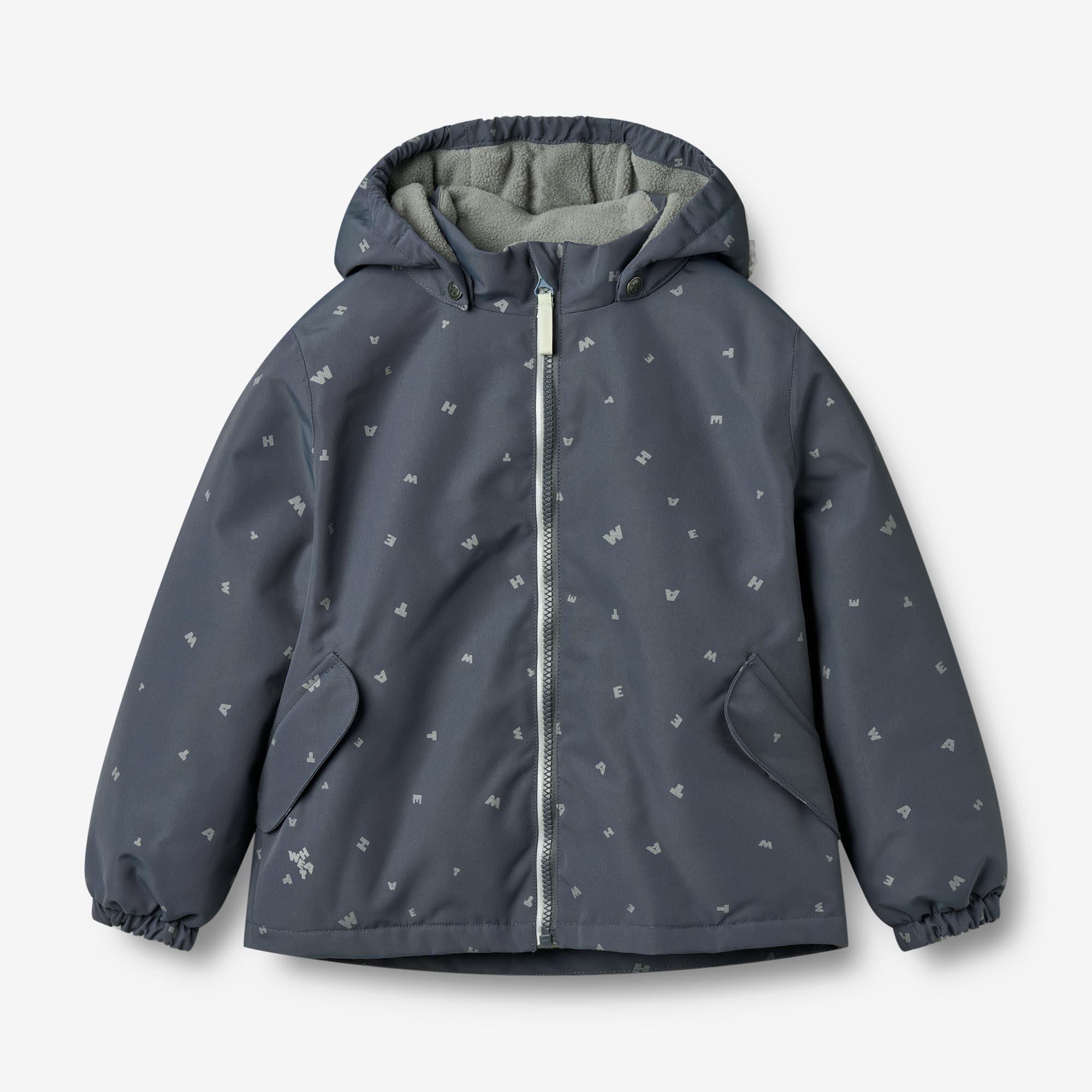 wheat-svende-winterjacke-jungen-greyblue-letters-10k image 1