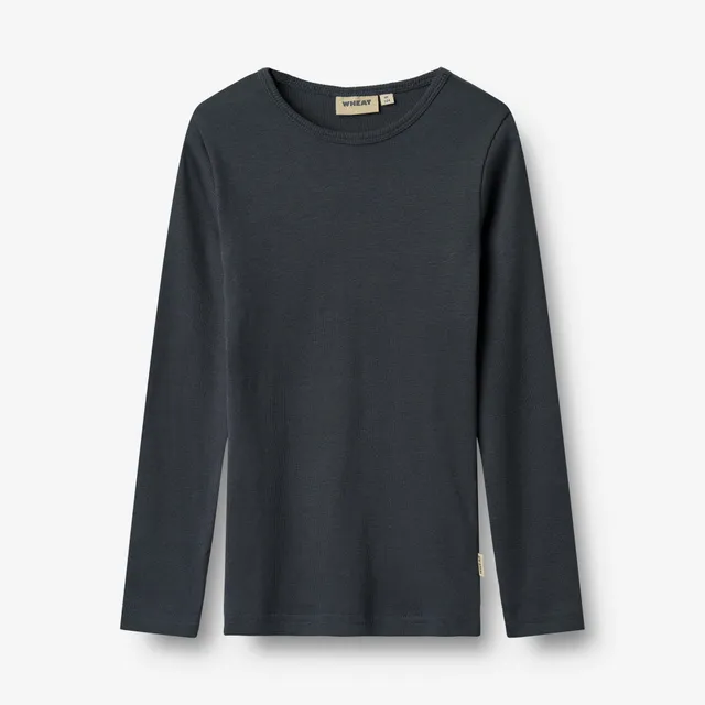 wheat-stig-kinder-langarmshirt-navy-bio-baumwolle image 1