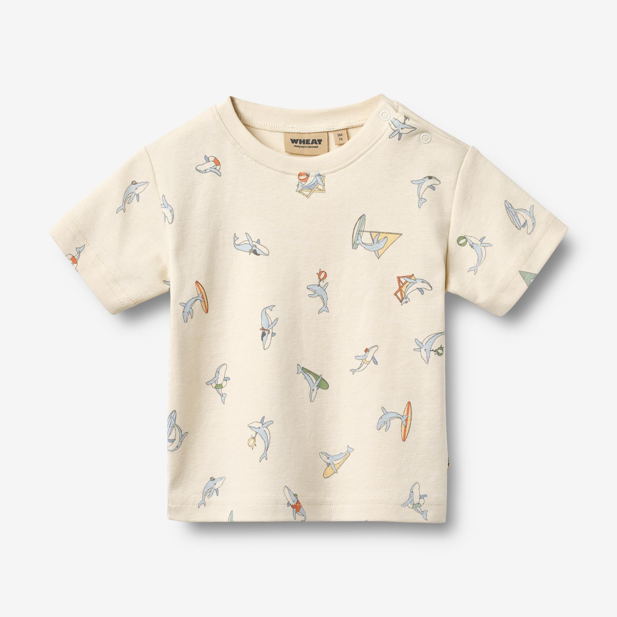 wheat-fabian-t-shirt-whale-friends-bio-kurzarm image 1