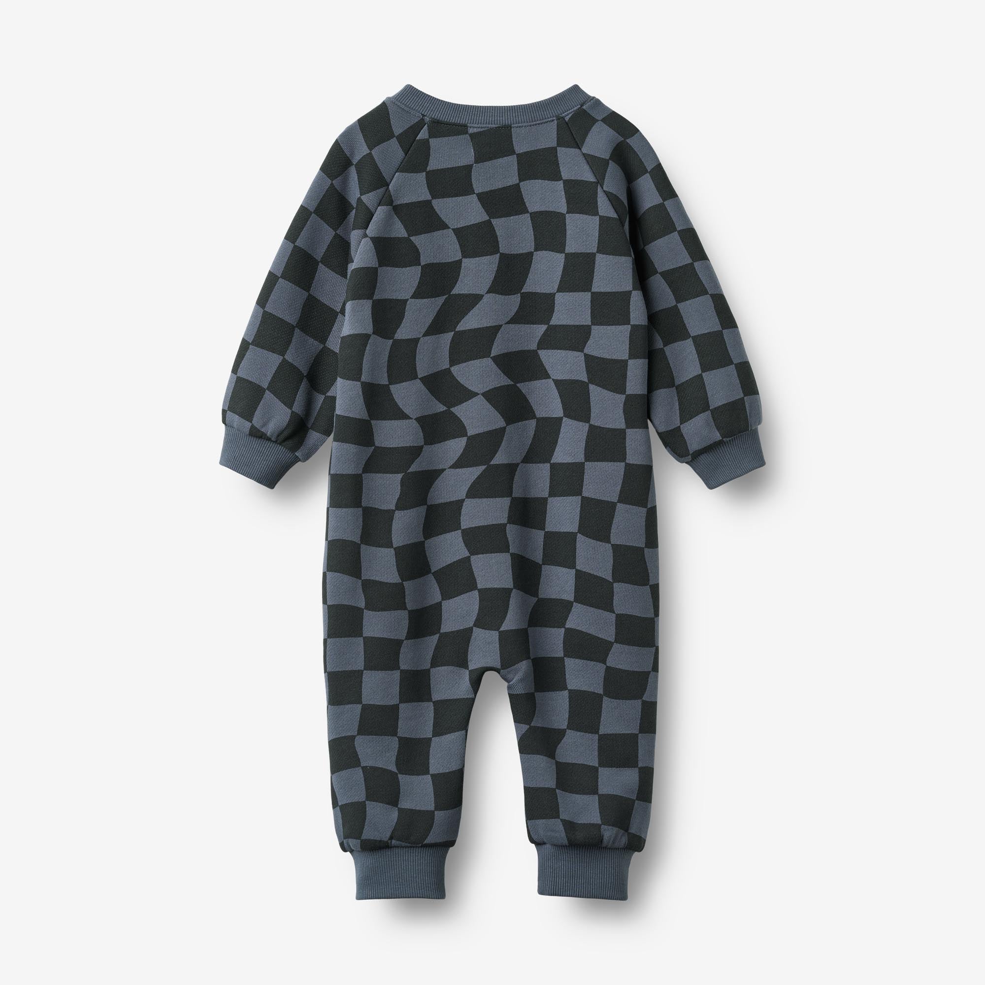 wheat-lilo-jumpsuit-navy-blue-check-bio-baumwolle image 2