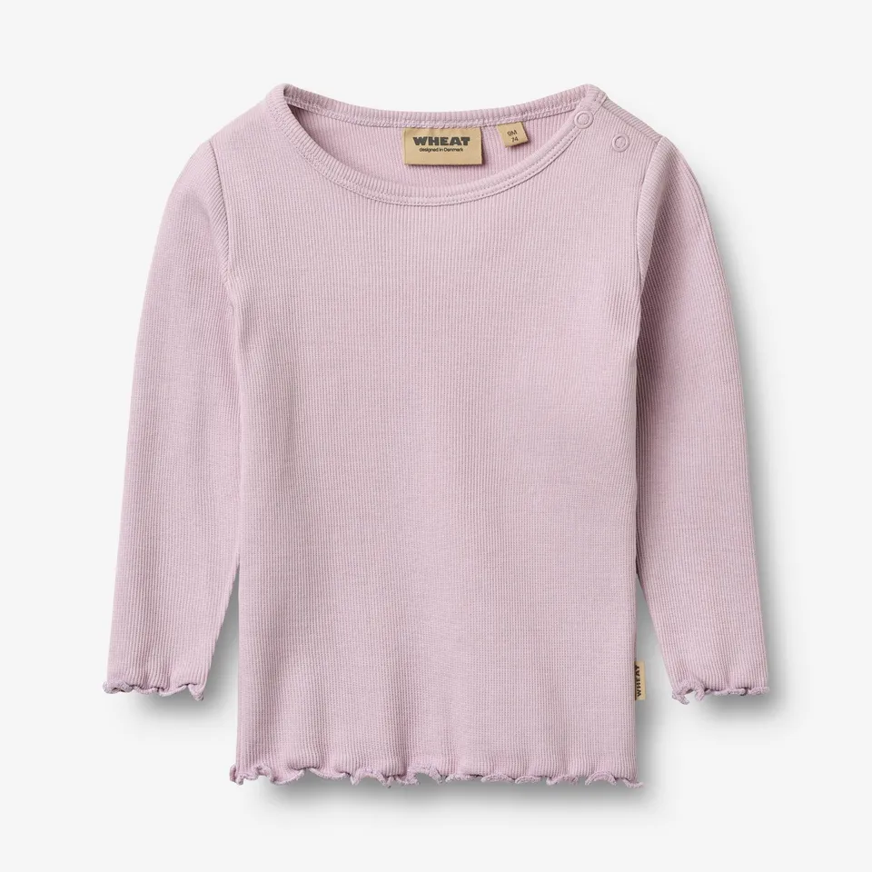 wheat-ida-langarmshirt-lavendel-bio-baumwolle-baby image 1