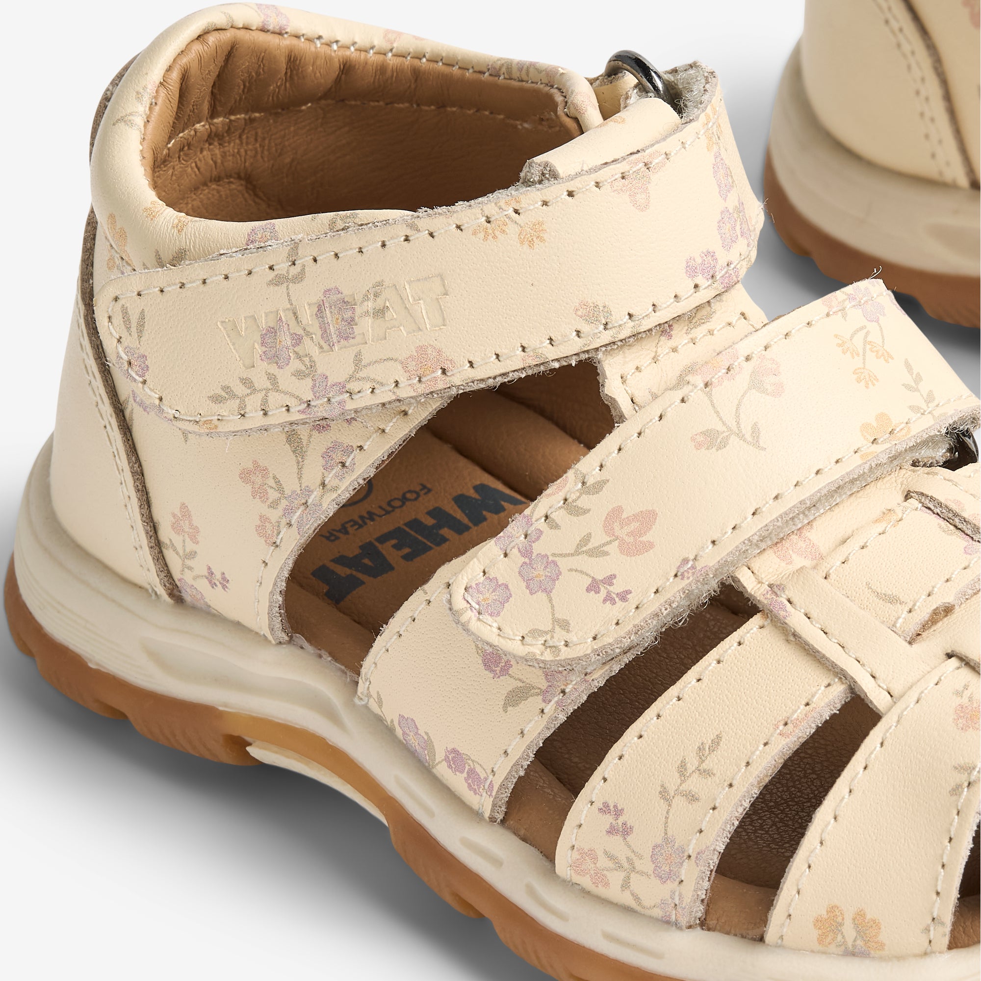wheat-frei-sandale-barely-apricot-flowers-leder-blumen image 4