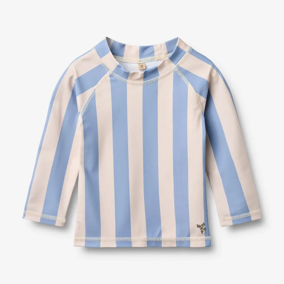 wheat-dilan-schwimmshirt-bold-blue-stripe-uv-40-baby image 1