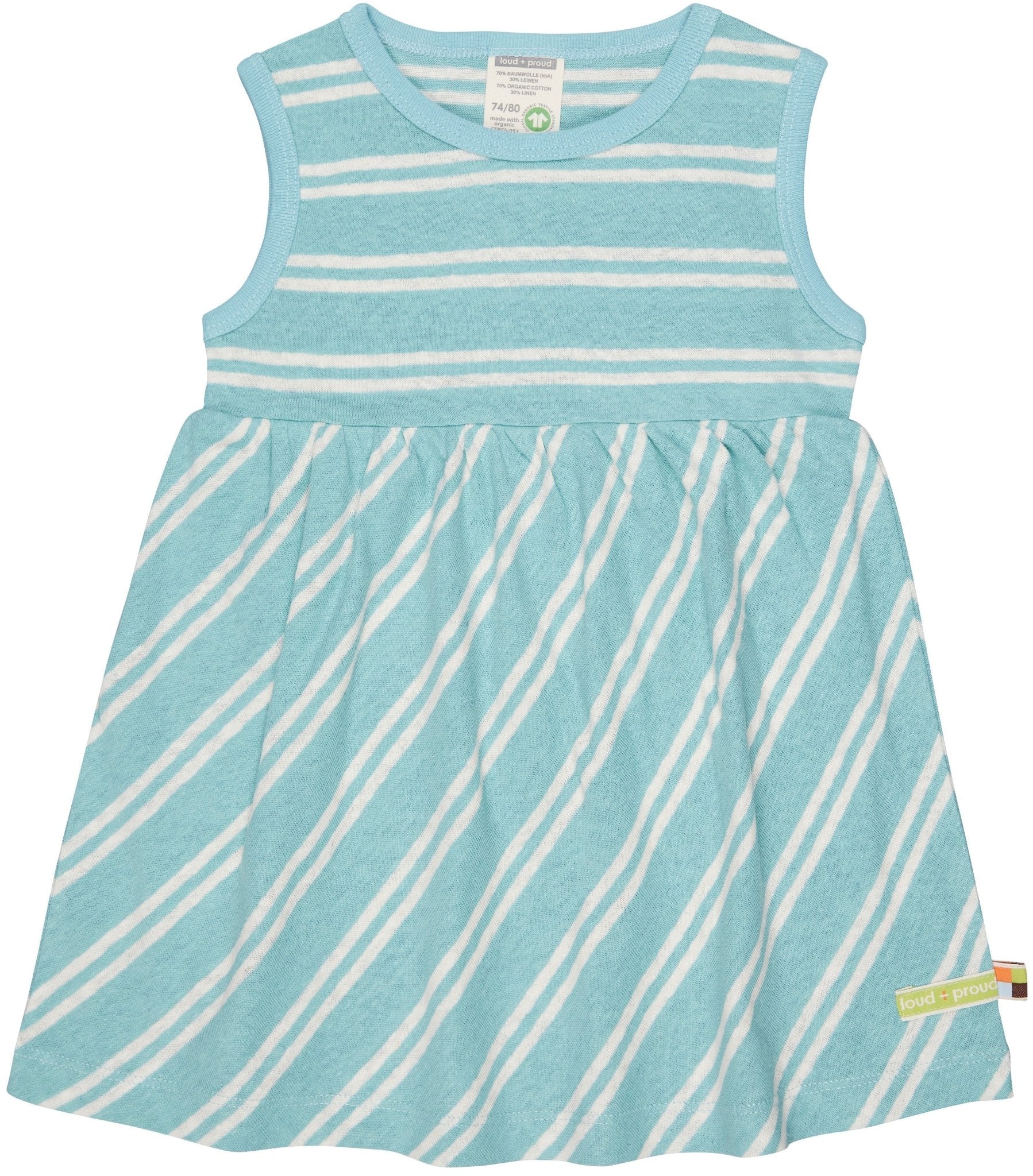 loud-proud-classics-kleid-streifen-leinen-chili-rmellos image 3