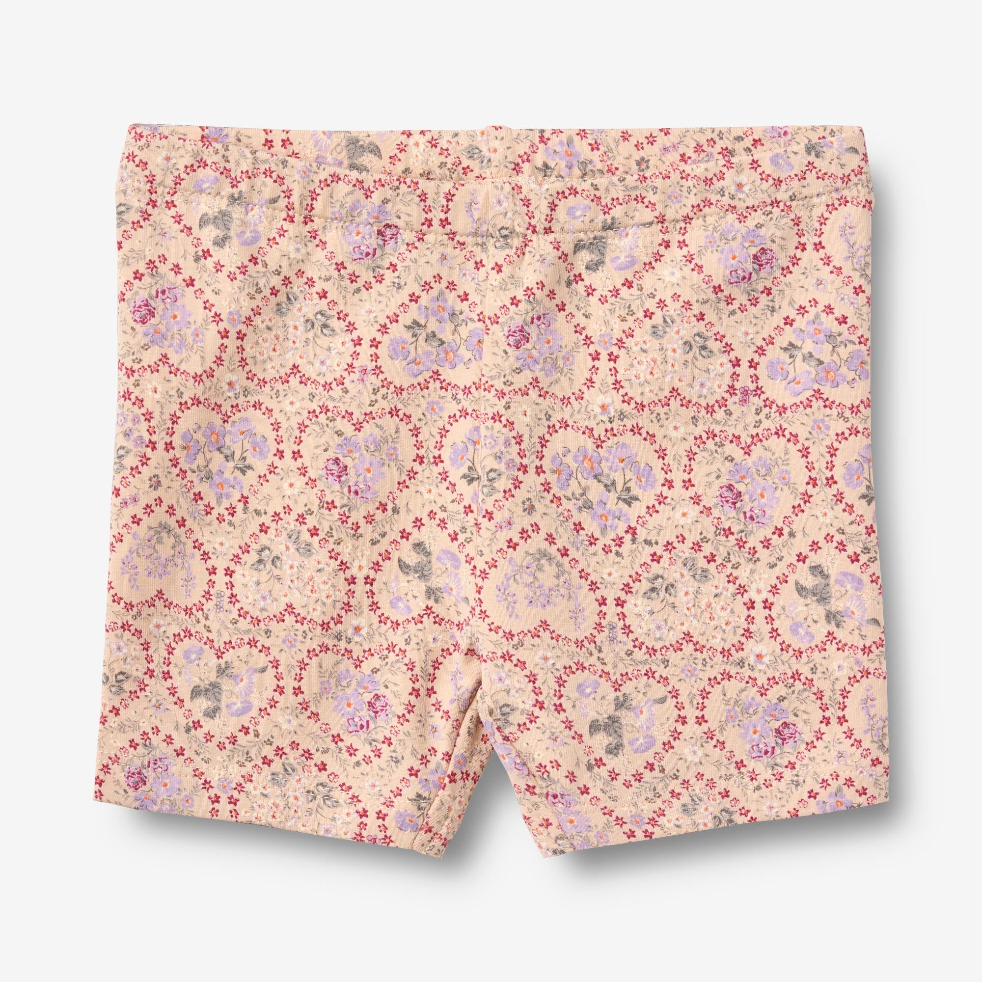 wheat-anne-bike-shorts-magenta-heart-flowers-bio-baumwolle image 1