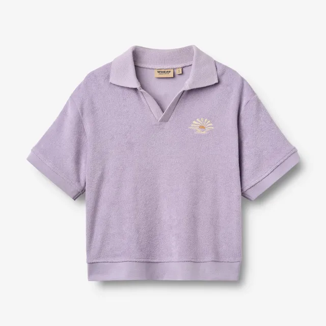 wheat-marlo-polo-t-shirt-warm-cosmic-lilac-bio-baumwolle image 1