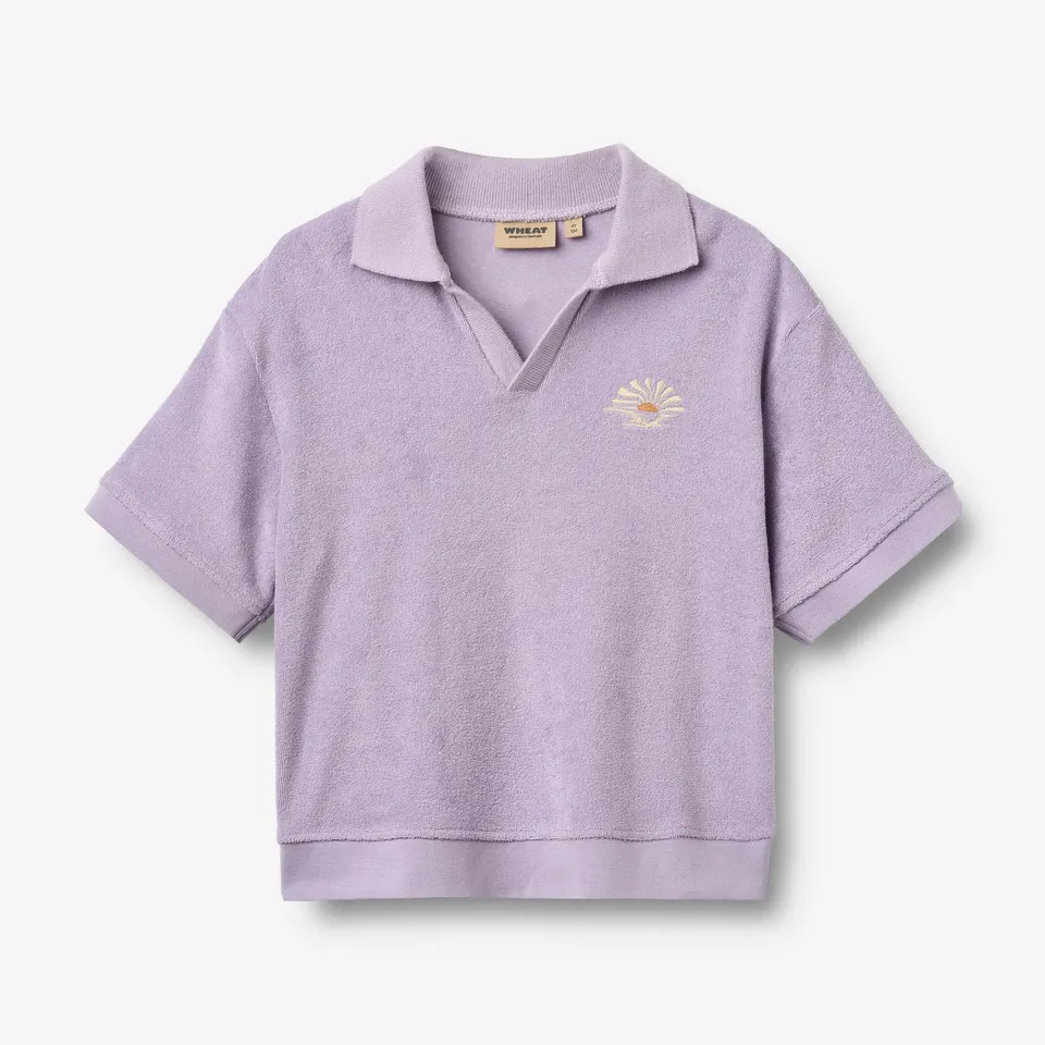wheat-marlo-polo-t-shirt-warm-cosmic-lilac-bio-baumwolle image 1