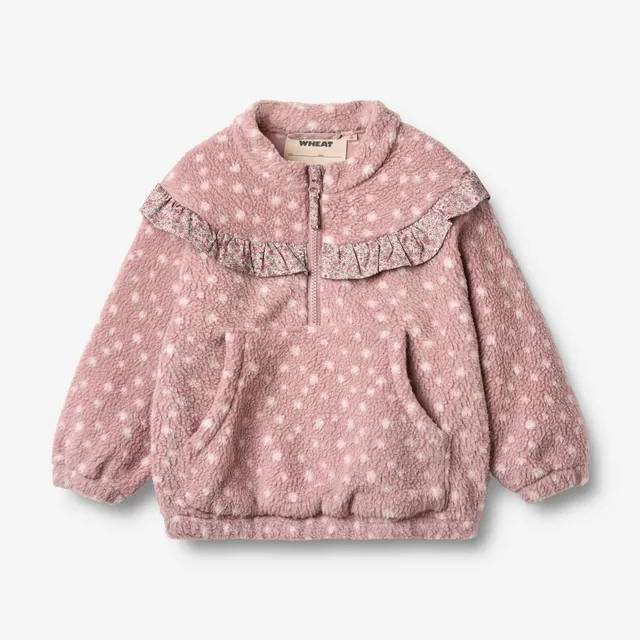 wheat-rayao-fleece-anorak-rosewood-dots-punkte image 1