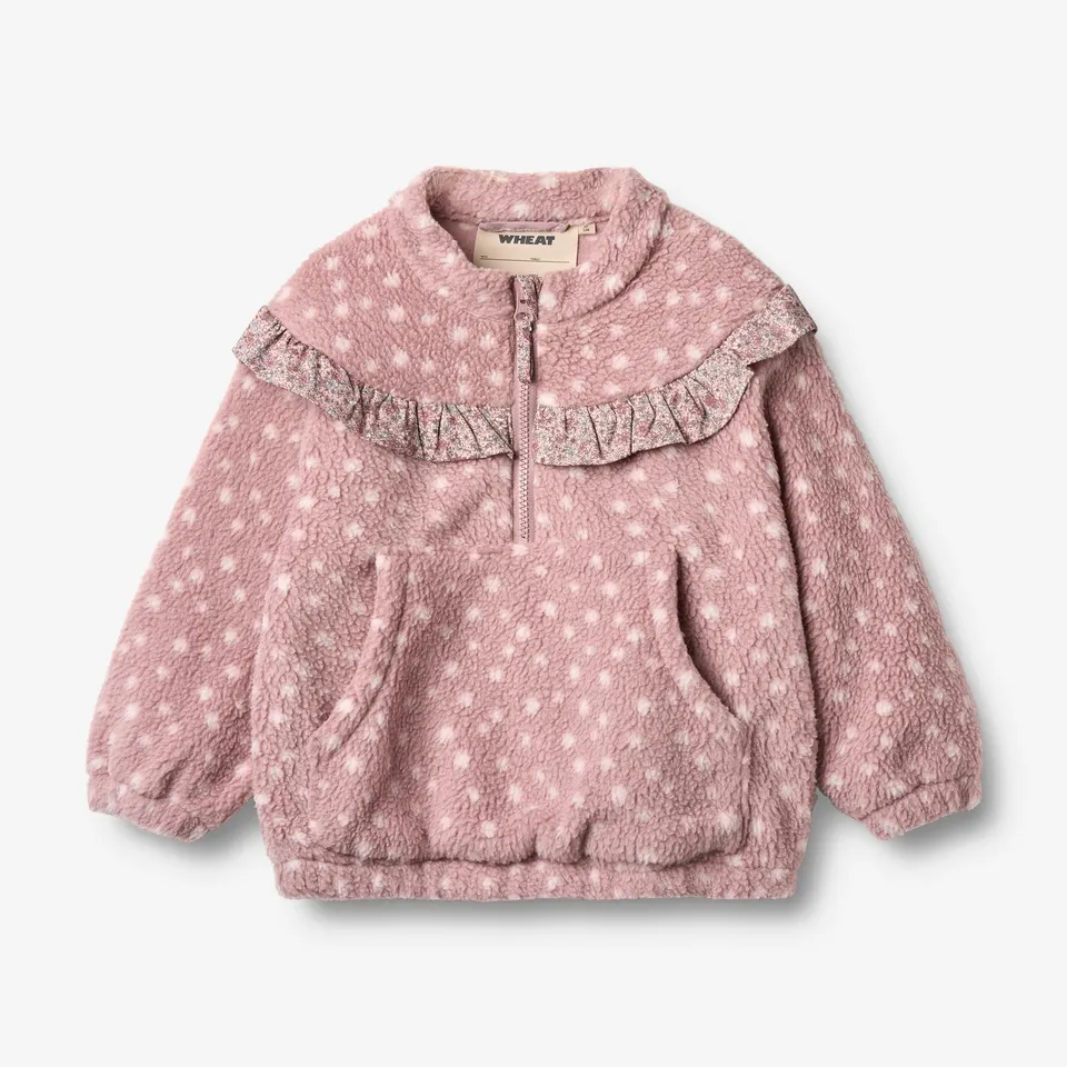 wheat-rayao-fleece-anorak-rosewood-dots-punkte image 1