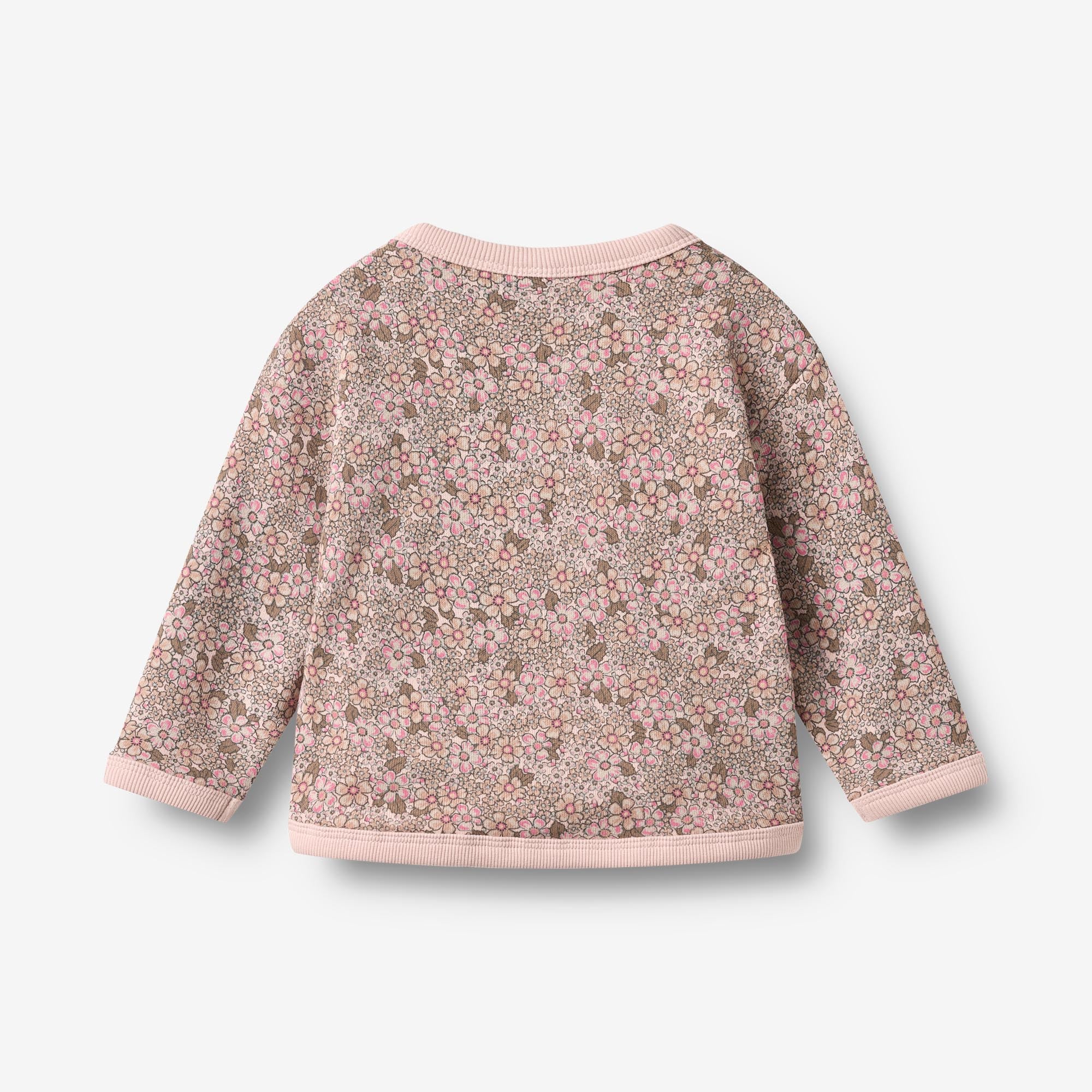 wheat-emery-sweatshirt-rose-brown-flowers-bio-terry-langarm image 2