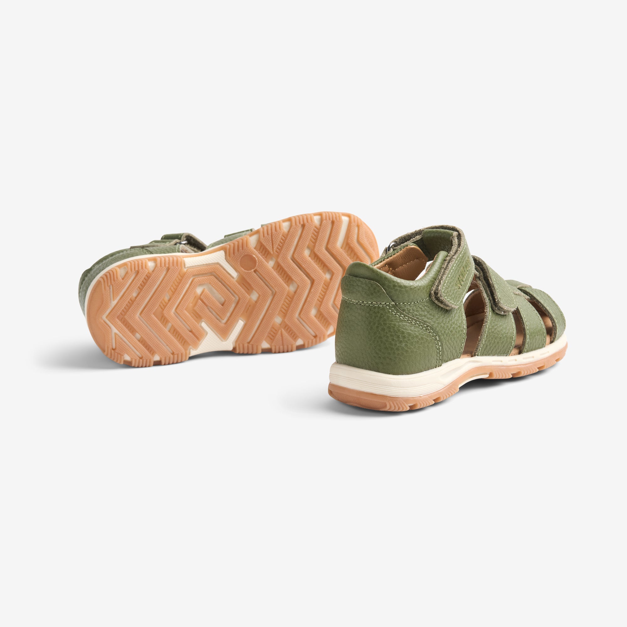 wheat-sandal-frei-sandale-gr-n-aus-leder-mit-klett image 2