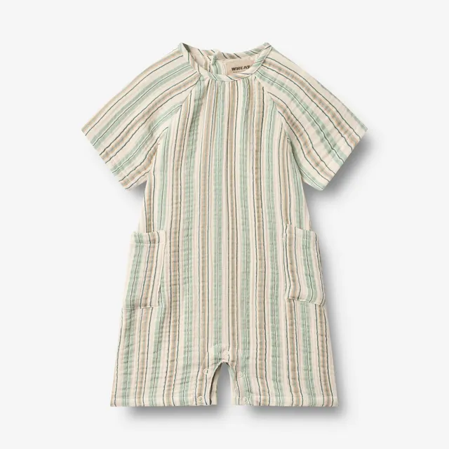 wheat-playsuit-edison-strampler-summer-stripe-bio-baby image 1