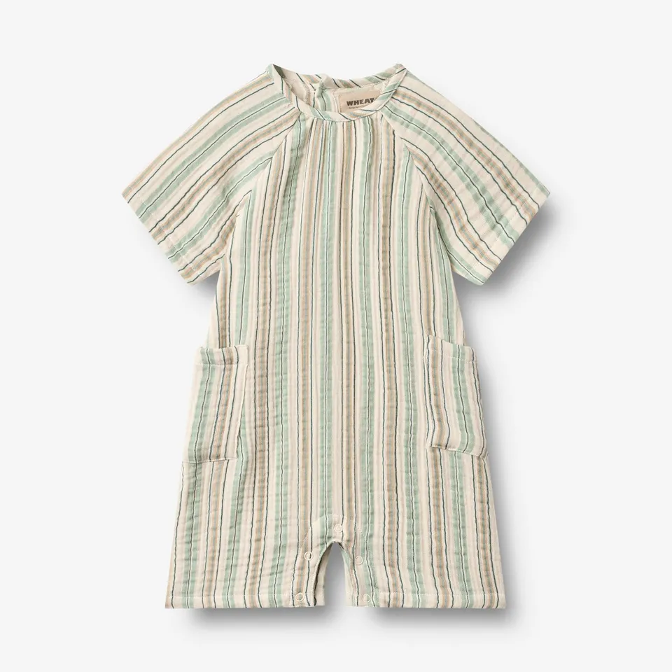 wheat-playsuit-edison-strampler-summer-stripe-bio-baby image 1