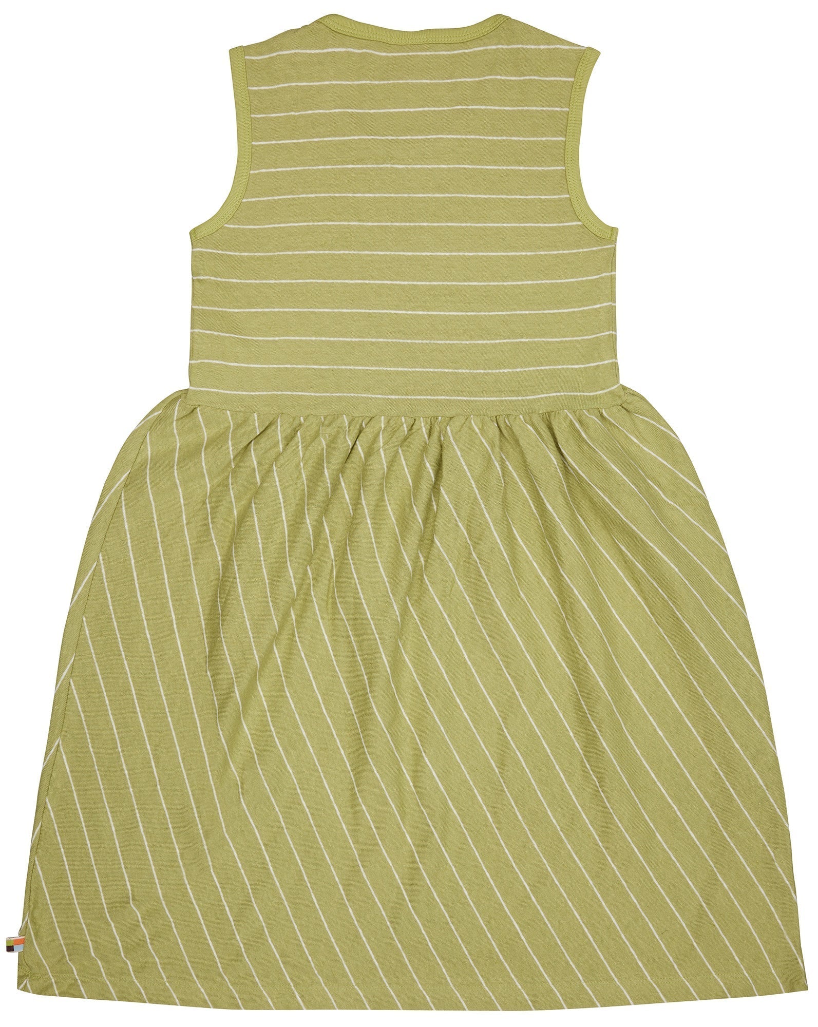 loud-proud-classics-kleid-streifen-mit-leinen-m-dchen-avocado-134-140 image 2
