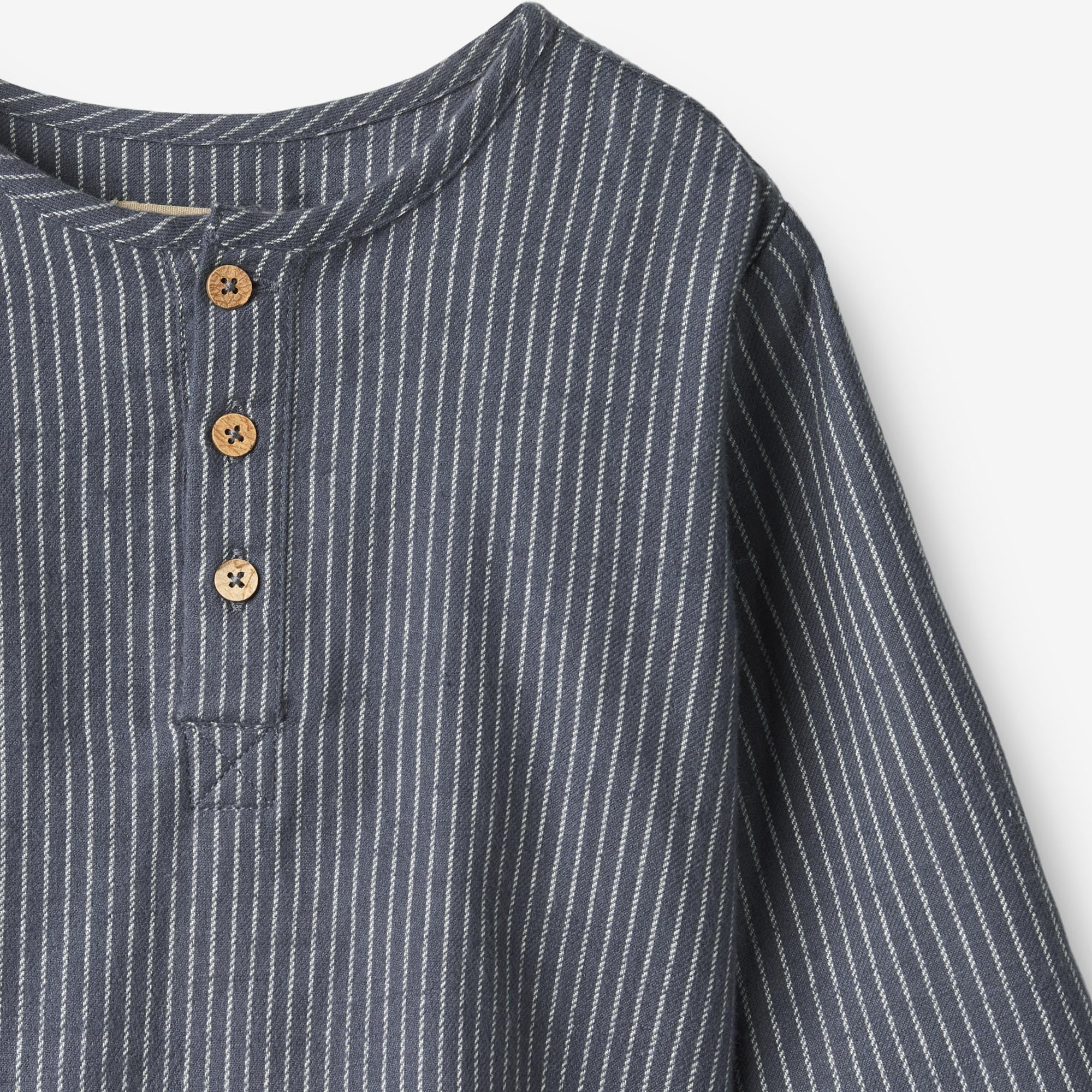 wheat-bj-rk-l-s-shirt-kinderhemd-greyblue-slub-stripe-gr-62 image 2