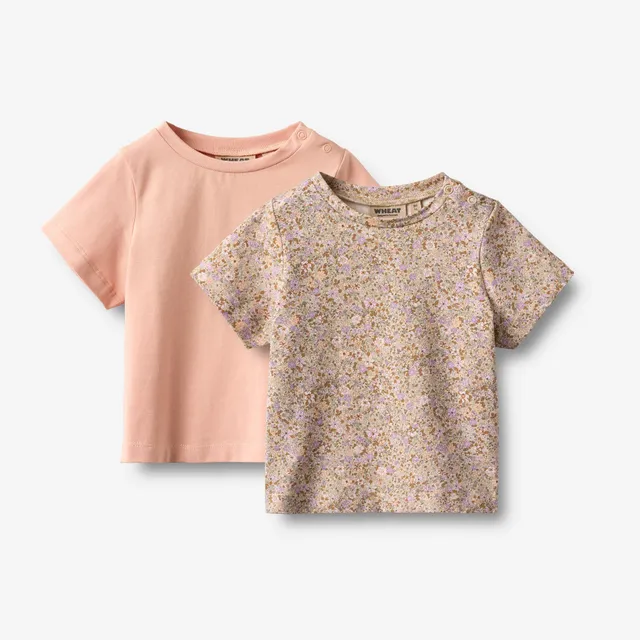 wheat-manna-t-shirt-2er-lilac-flower-meadow-baby-bio image 1