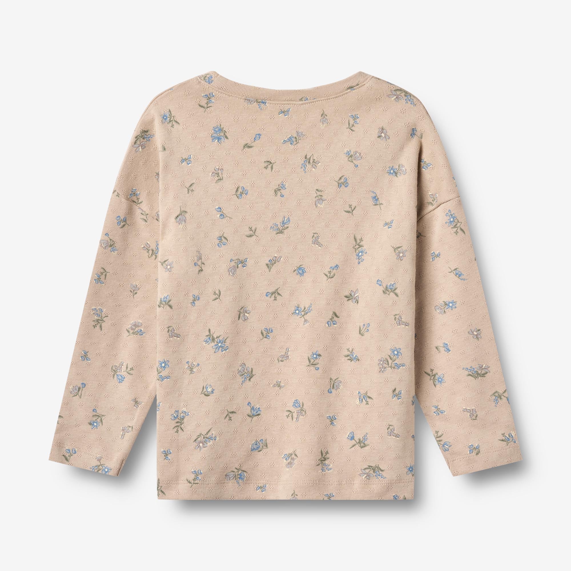 wheat-thilda-langarmshirt-warm-sand-flowers-bio-baumwolle image 2