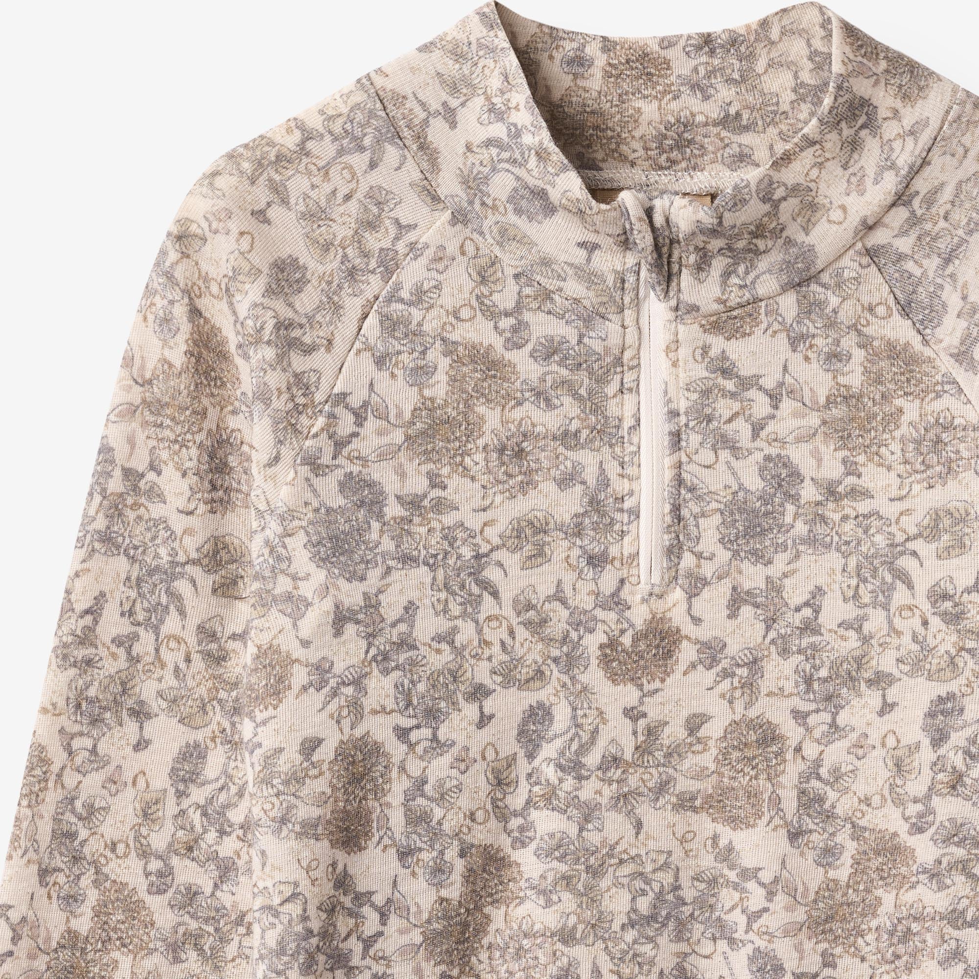 wheat-wino-baselayer-halfzip-wolle-grey-winter-flowers-merino image 5