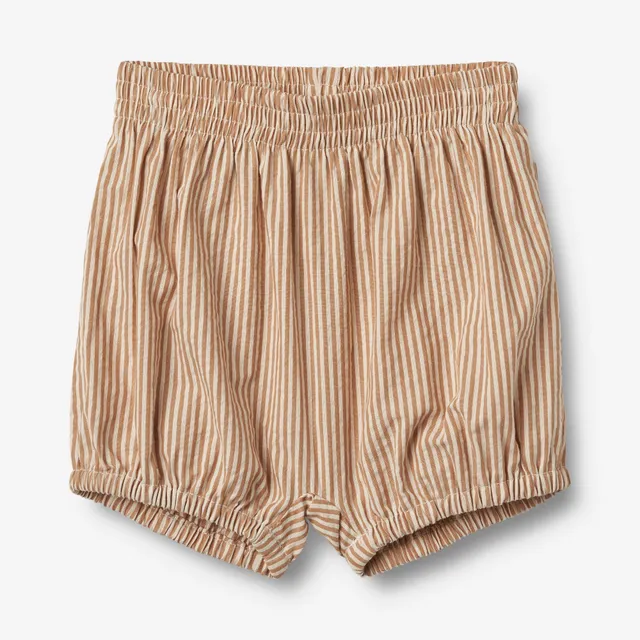 wheat-ollie-shorts-caramel-stripe-bio-baumwolle image 1