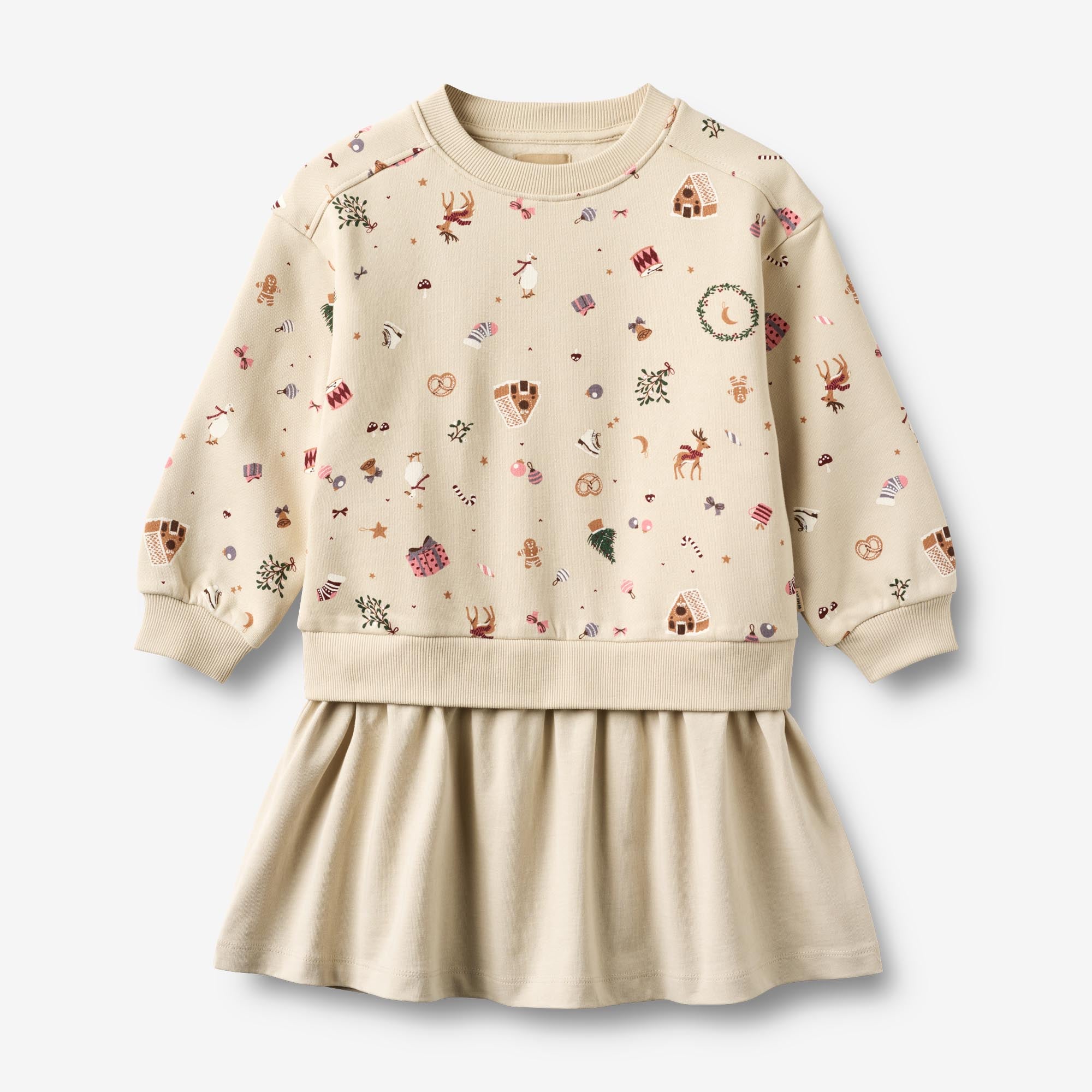 wheat-maggie-sweat-dress-l-s-offwhite-holiday-bio-baumwolle-kleid image 1