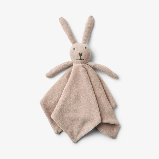 wheat-bunny-schnuffeltuch-melange-rose-baby-bio image 1