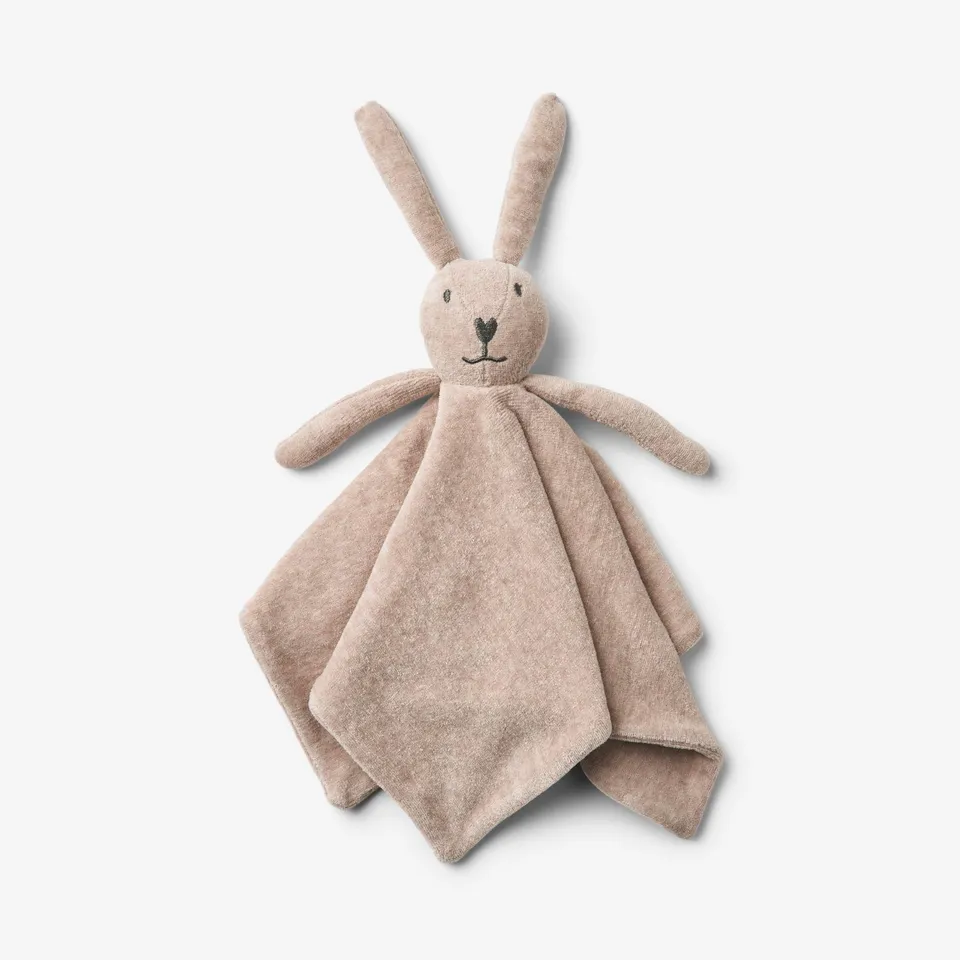 wheat-bunny-schnuffeltuch-melange-rose-baby-bio image 1