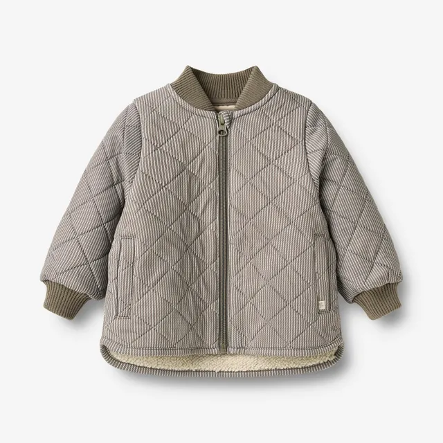 wheat-benni-thermo-jacke-brown-stripe-baby-fleece image 1