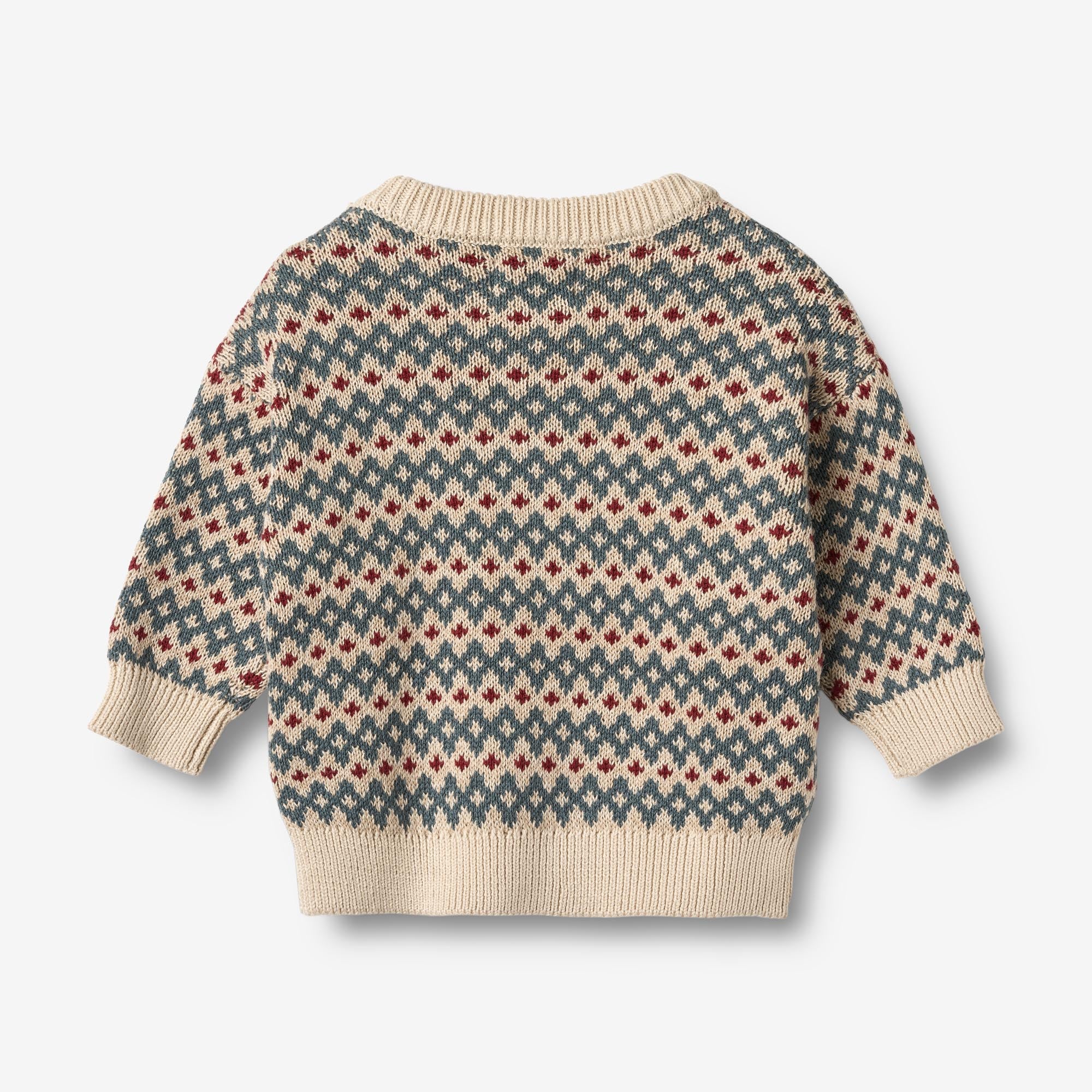 wheat-harlow-jacquard-pullover-strickpullover-offwhite-bio-baumwolle image 3