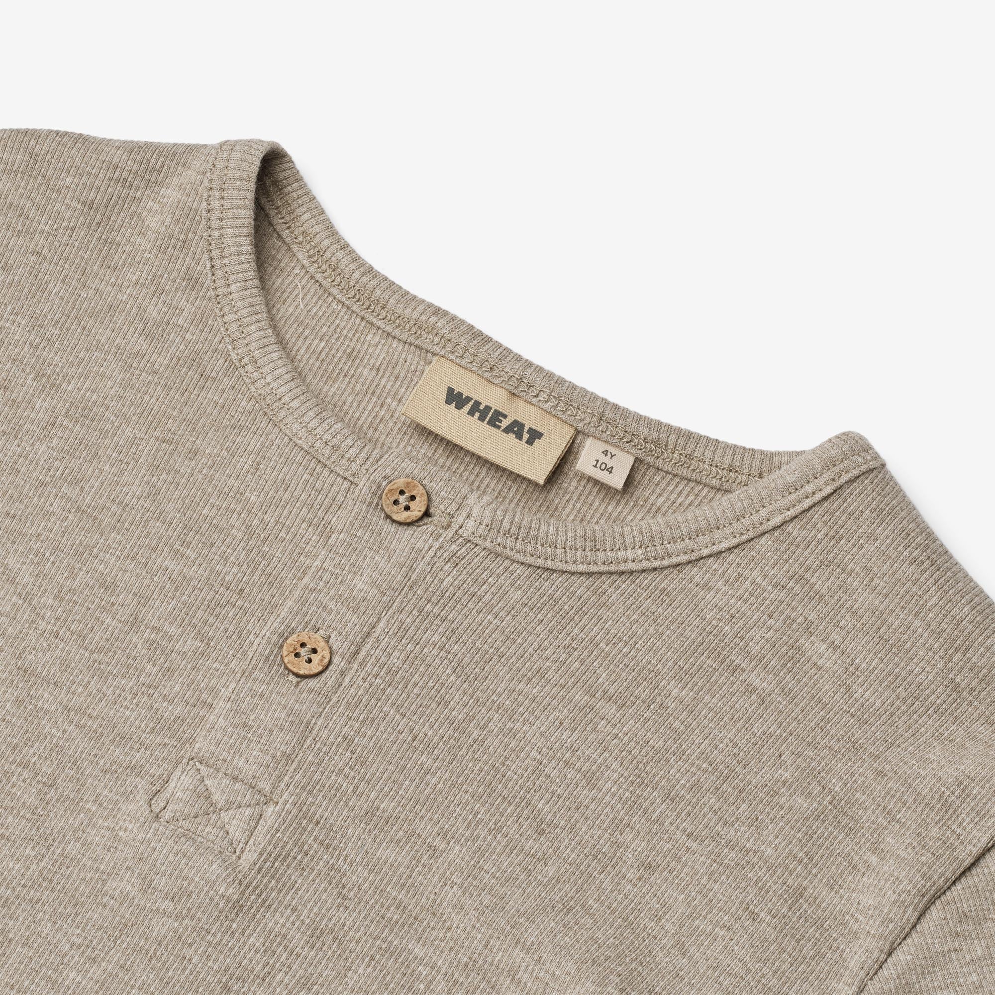 wheat-lumi-t-shirt-gravel-melange-bio-baumwolle-kurzarm image 3