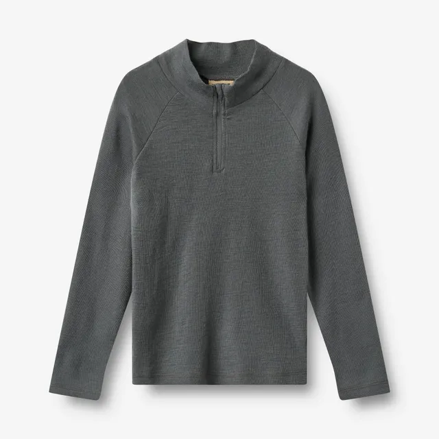 wheat-wino-baselayer-halfzip-merino-dark-charcoal image 1