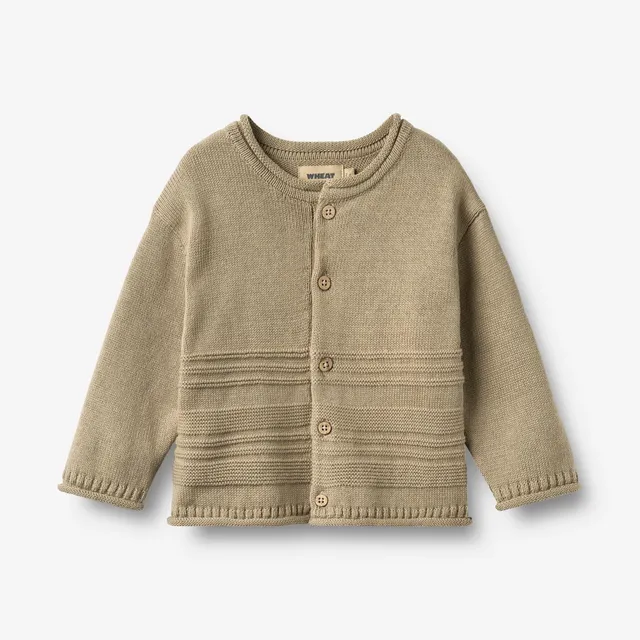 wheat-clothing-strickjacke-gunnar-cardigan-gravel-bio image 1