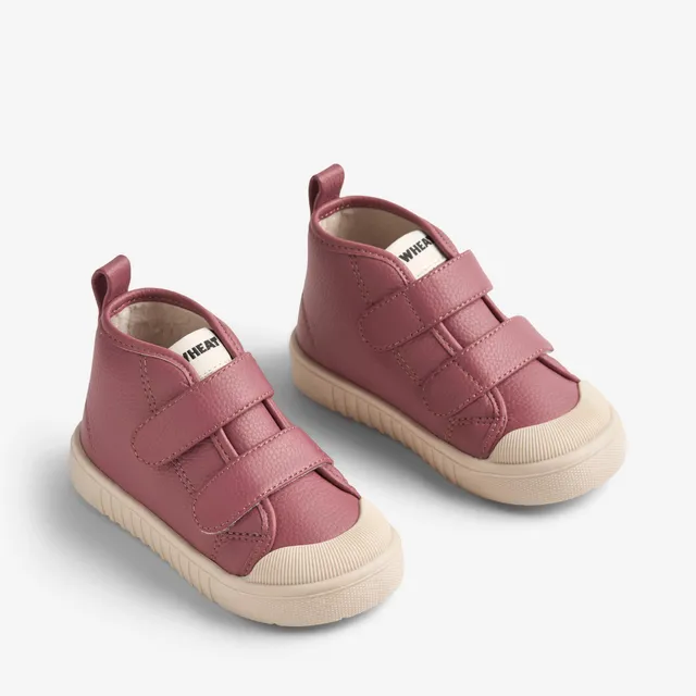 wheat-leo-sneaker-warm-lilac-leder-klett image 1
