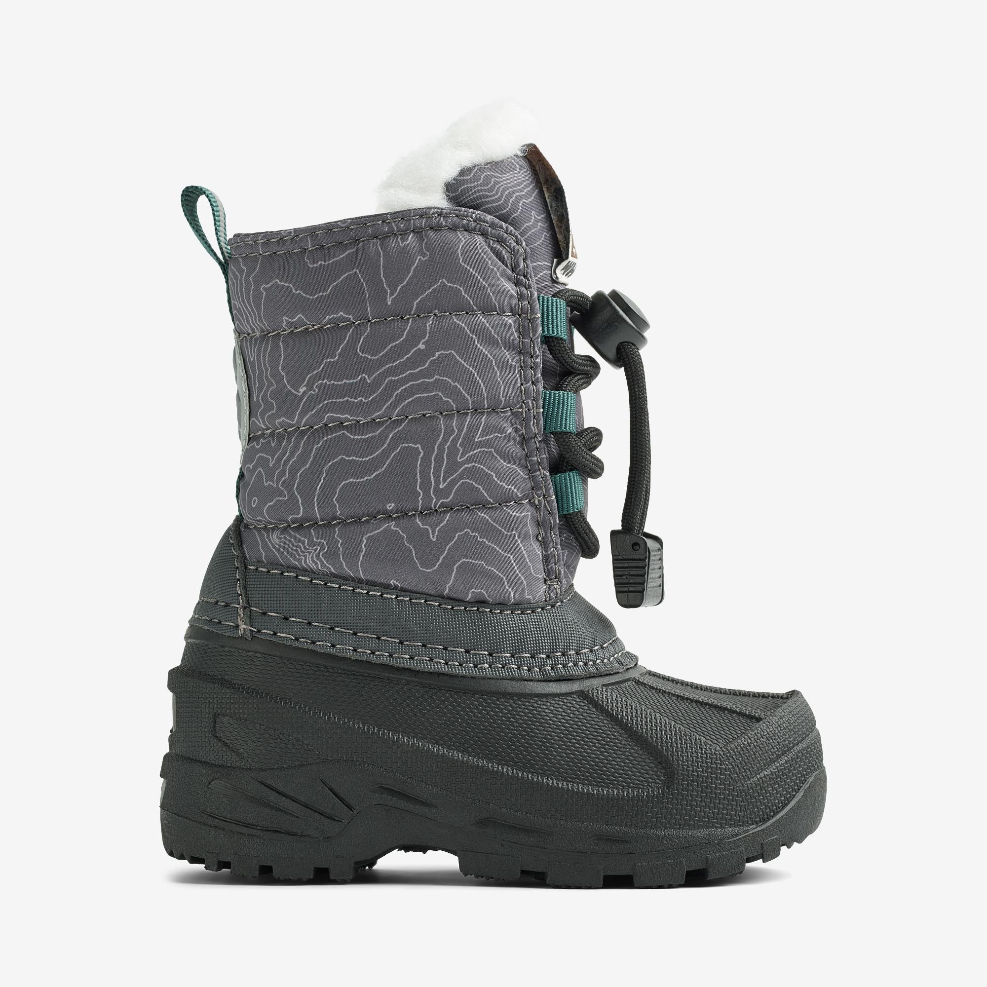 wheat-aleex-winterboot-kinder-dark-reflective-map-recycled image 3