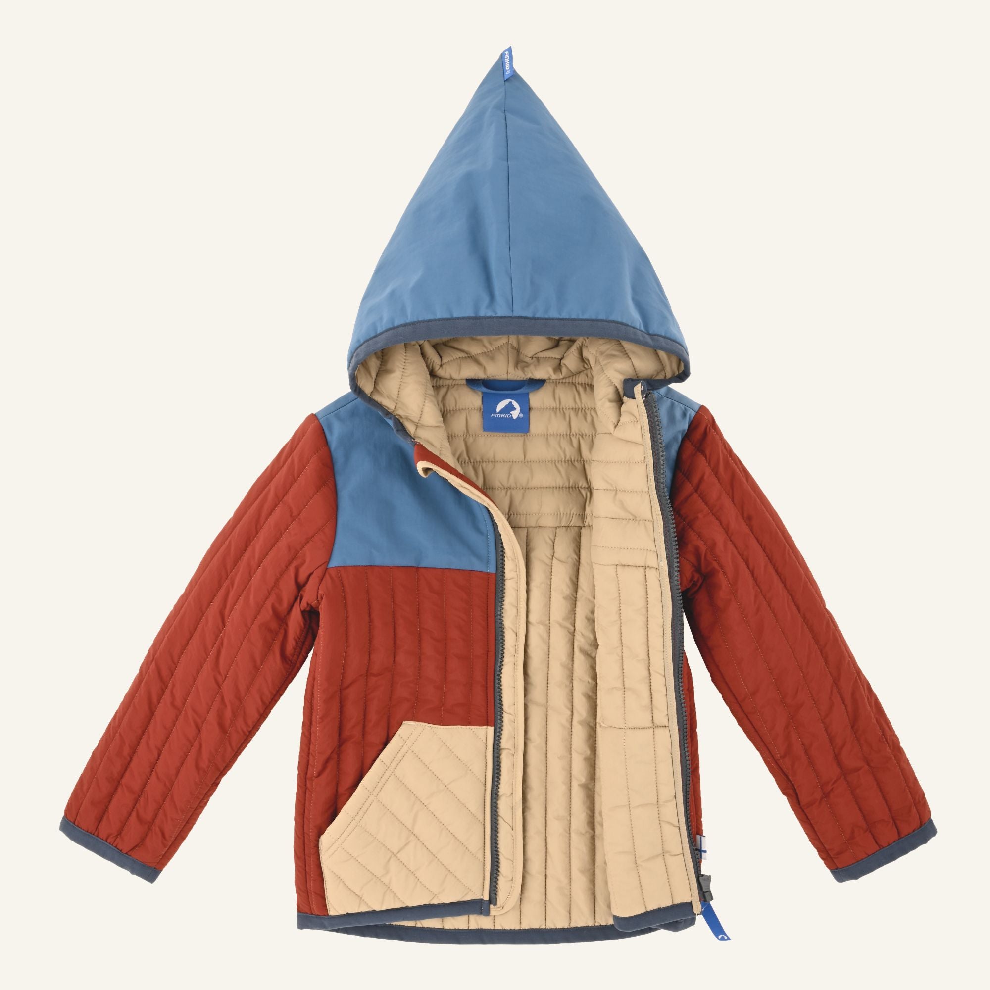 finkid-husky-tonttu-air-zip-in-innenjacke-deep-water-denim-leichte-steppjacke-f- image 3