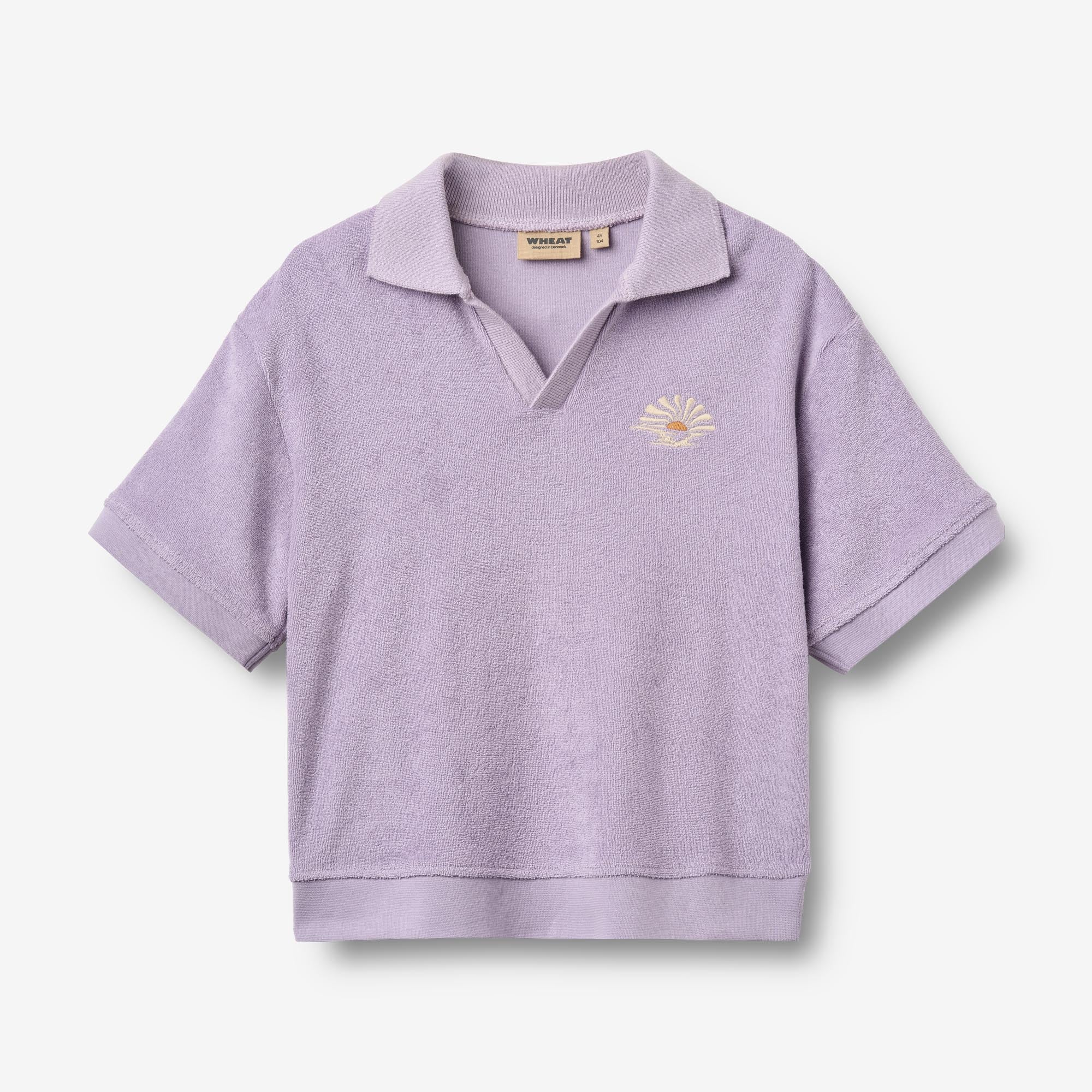 wheat-marlo-polo-t-shirt-warm-cosmic-lilac-bio-baumwolle image 1