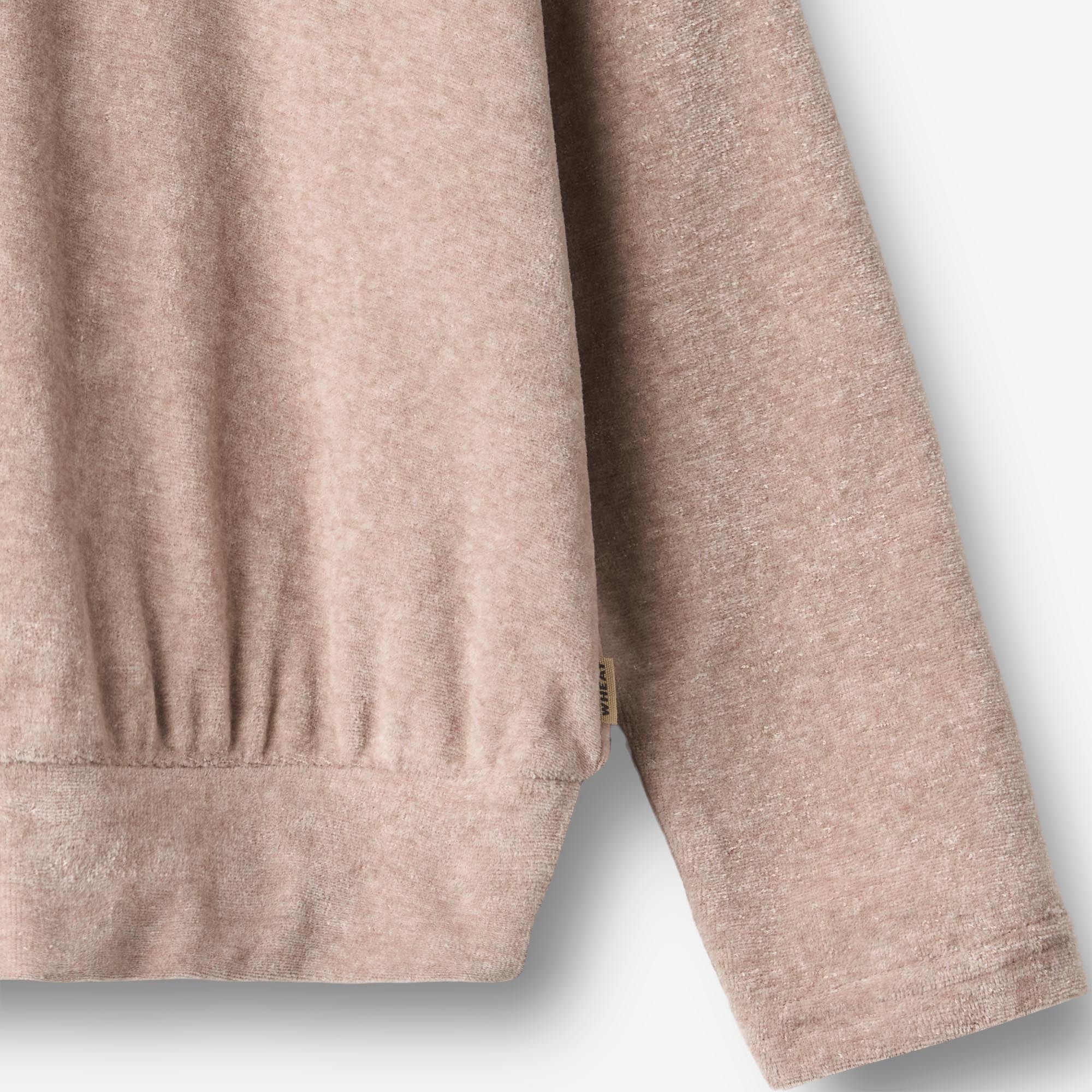wheat-barbro-sweatshirt-melange-rose-kinder-pullover-samt image 6