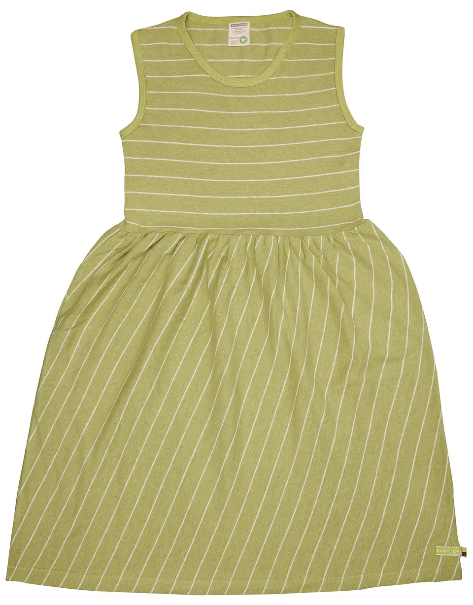 loud-proud-classics-kleid-streifen-mit-leinen-m-dchen-avocado-134-140 image 1