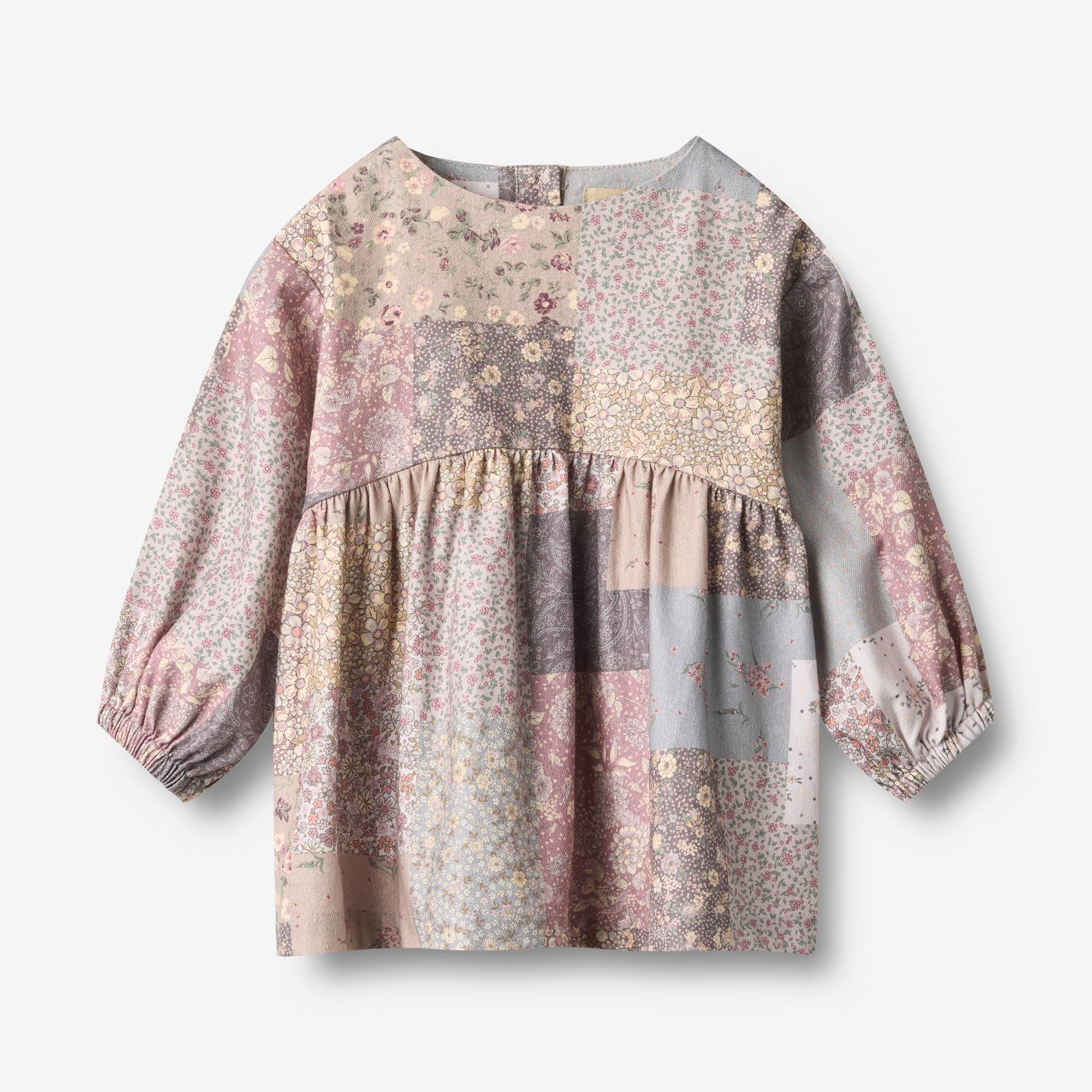 wheat-herdis-langarm-kleid-patchwork-flowers-bio image 1