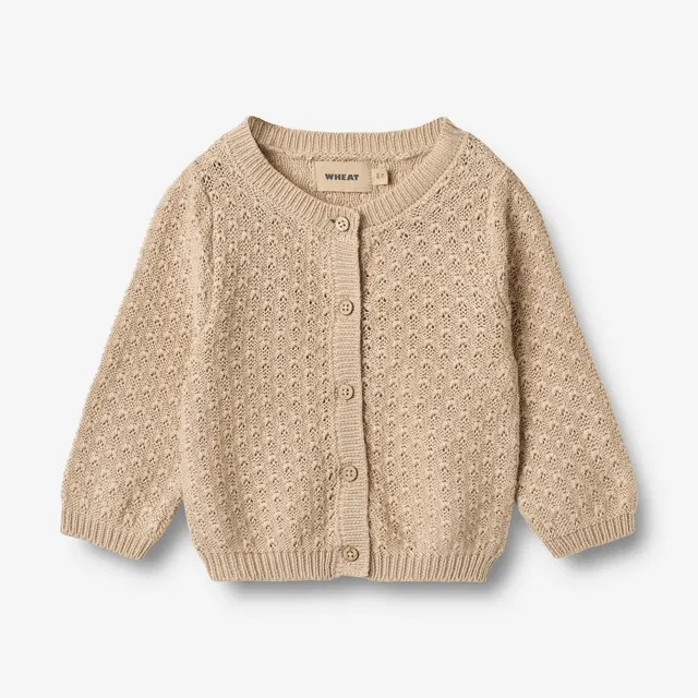 wheat-magnella-strickjacke-warm-sand-bio-baumwolle image 1