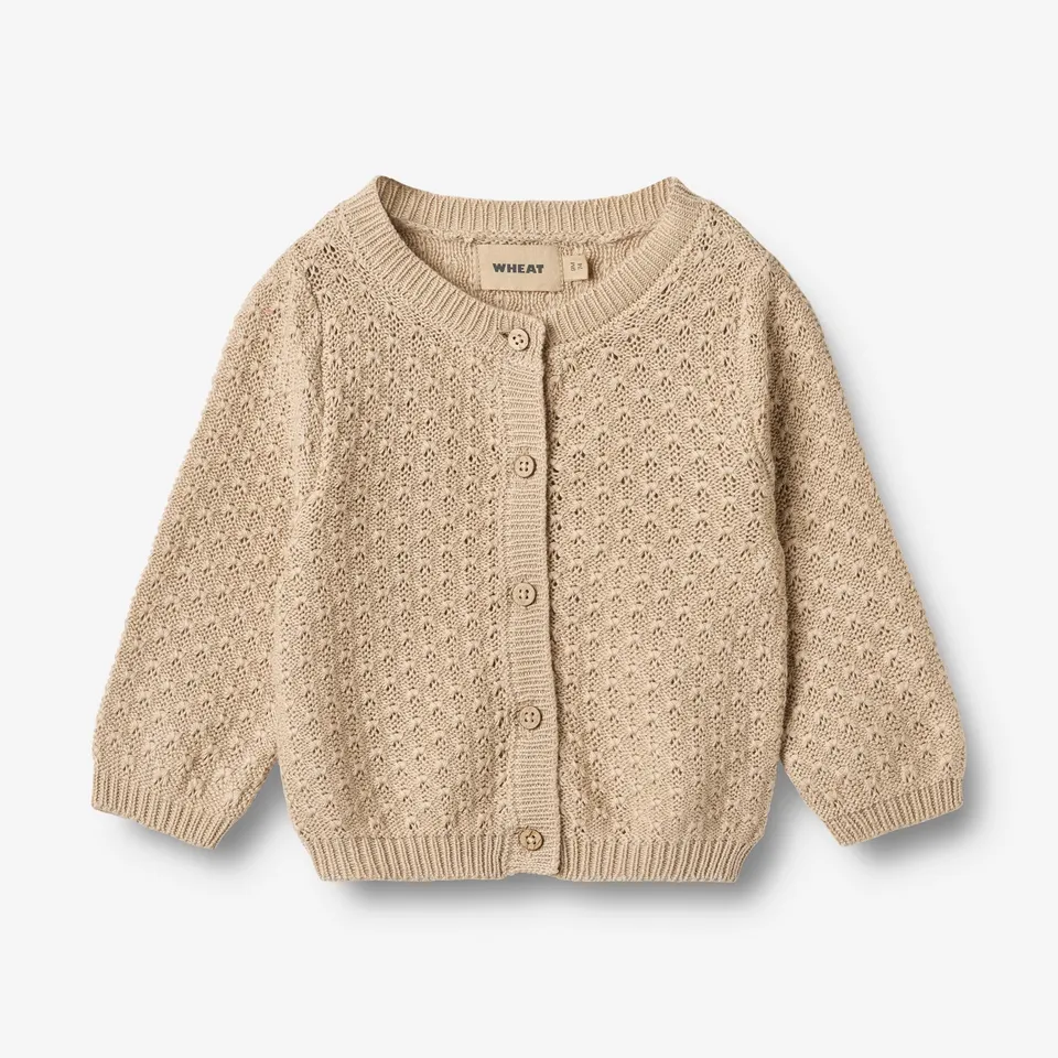 wheat-magnella-strickjacke-warm-sand-bio-baumwolle image 1
