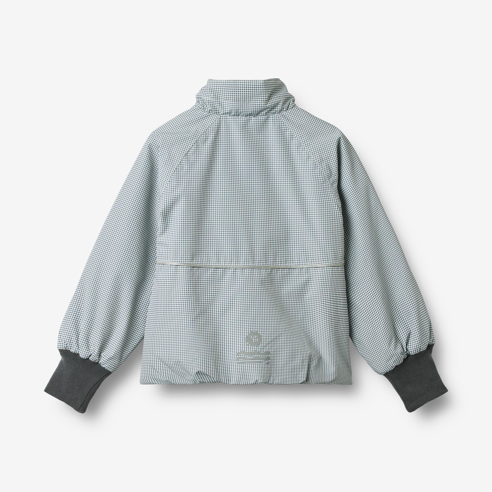 wheat-outerwear-sollo-steppjacke-blue-check-wasserabweisend image 2